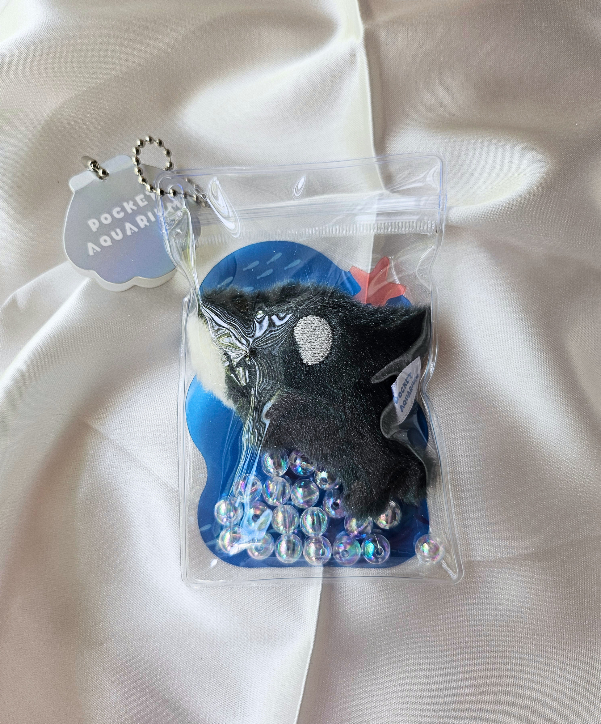 Pocket Aquarium - Adorable Animal Stim Fidget Toy - Plush Keychain