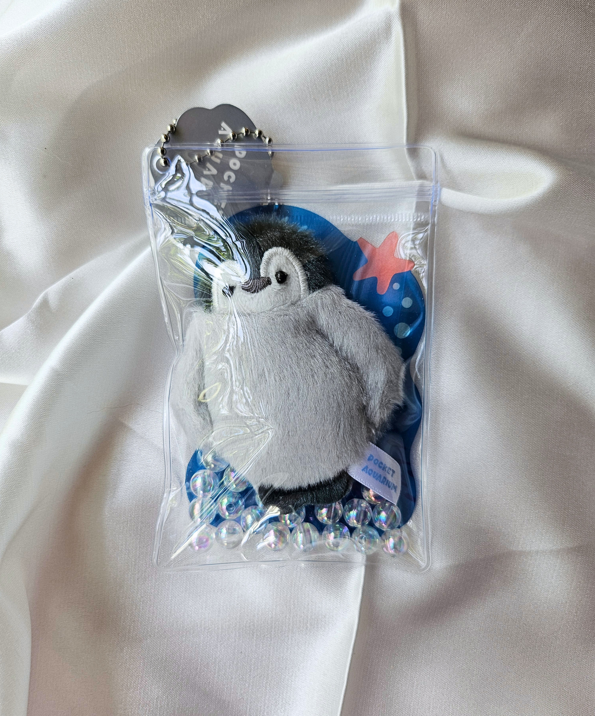 Pocket Aquarium - Adorable Animal Stim Fidget Toy - Plush Keychain