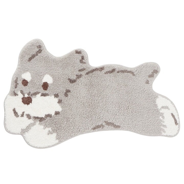 Schnauzer - Small Soft Rug / Doormat  - Fuku Fuku Nyanko