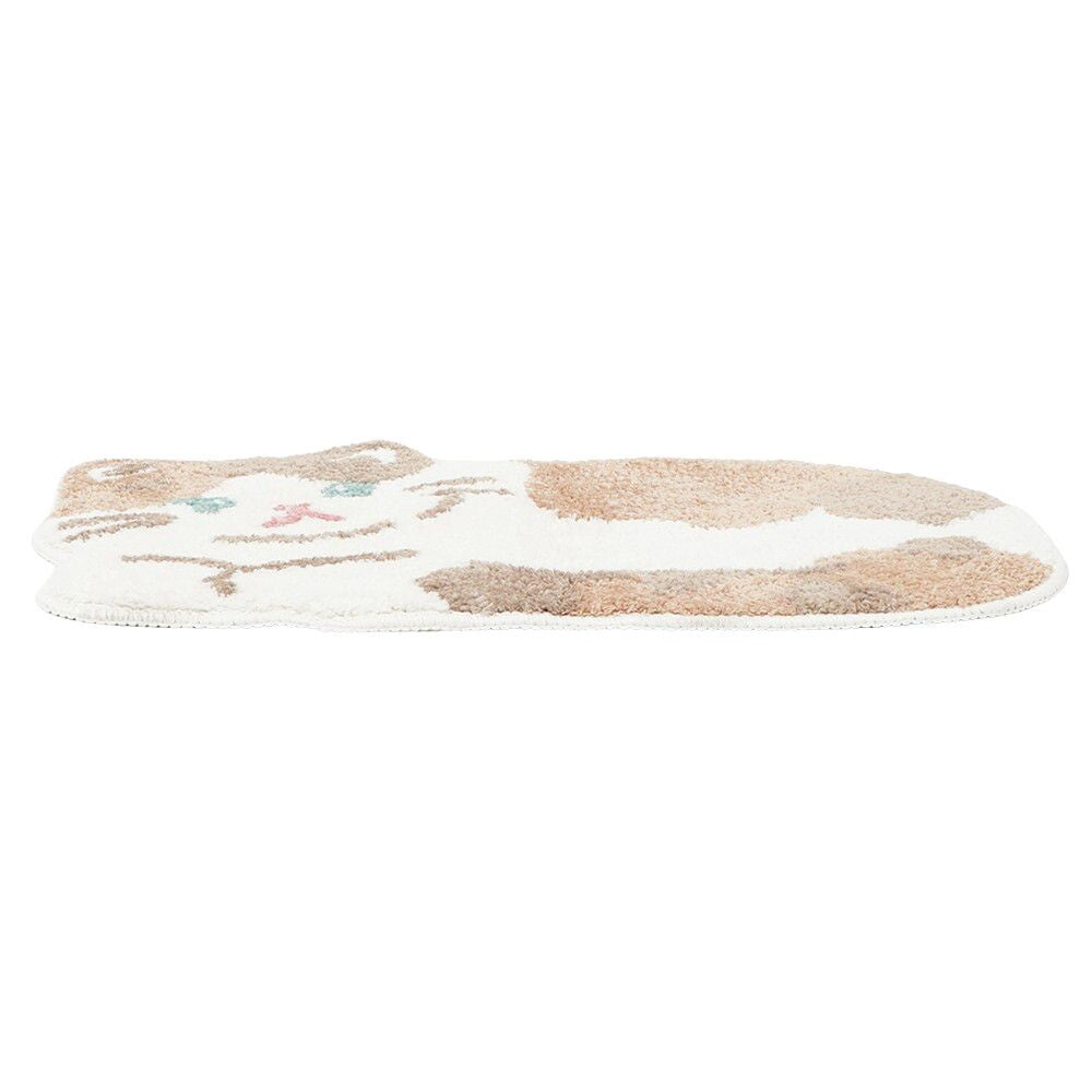 Tortoiseshell Cat - Small Soft Rug / Doormat  - Fuku Fuku Nyanko