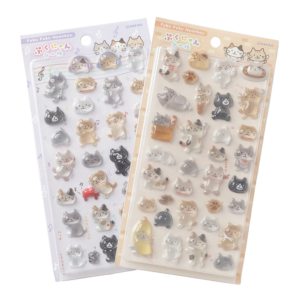Fuku Fuku Nyanko - 3D Kitty Sticker Sheet