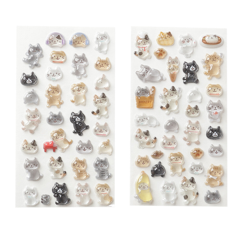 Fuku Fuku Nyanko - 3D Kitty Sticker Sheet