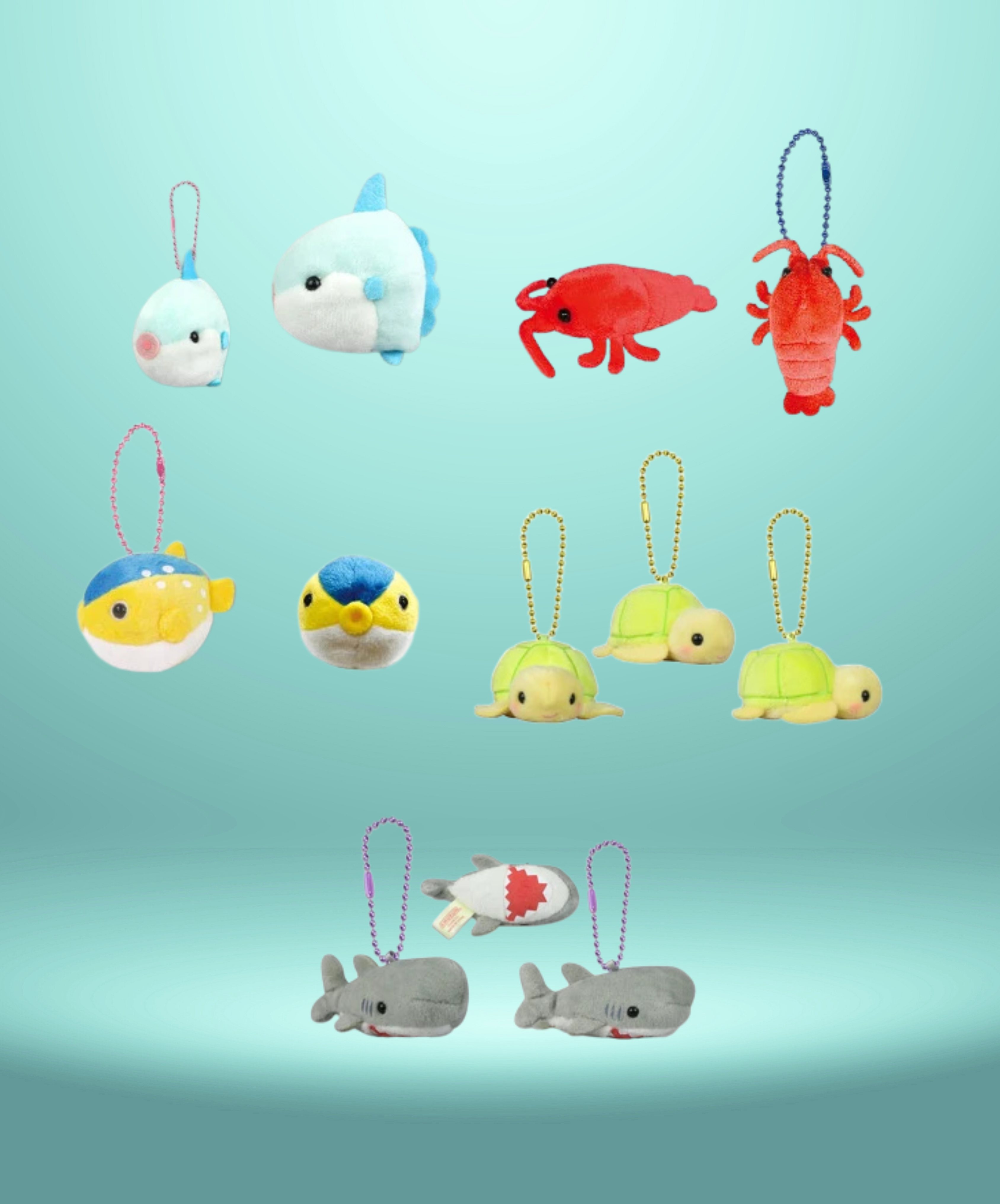 Sea Life - Puchimaru - Bean-filled Plush Keychain