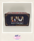 Product packaging with illustrations of characters on a plain background