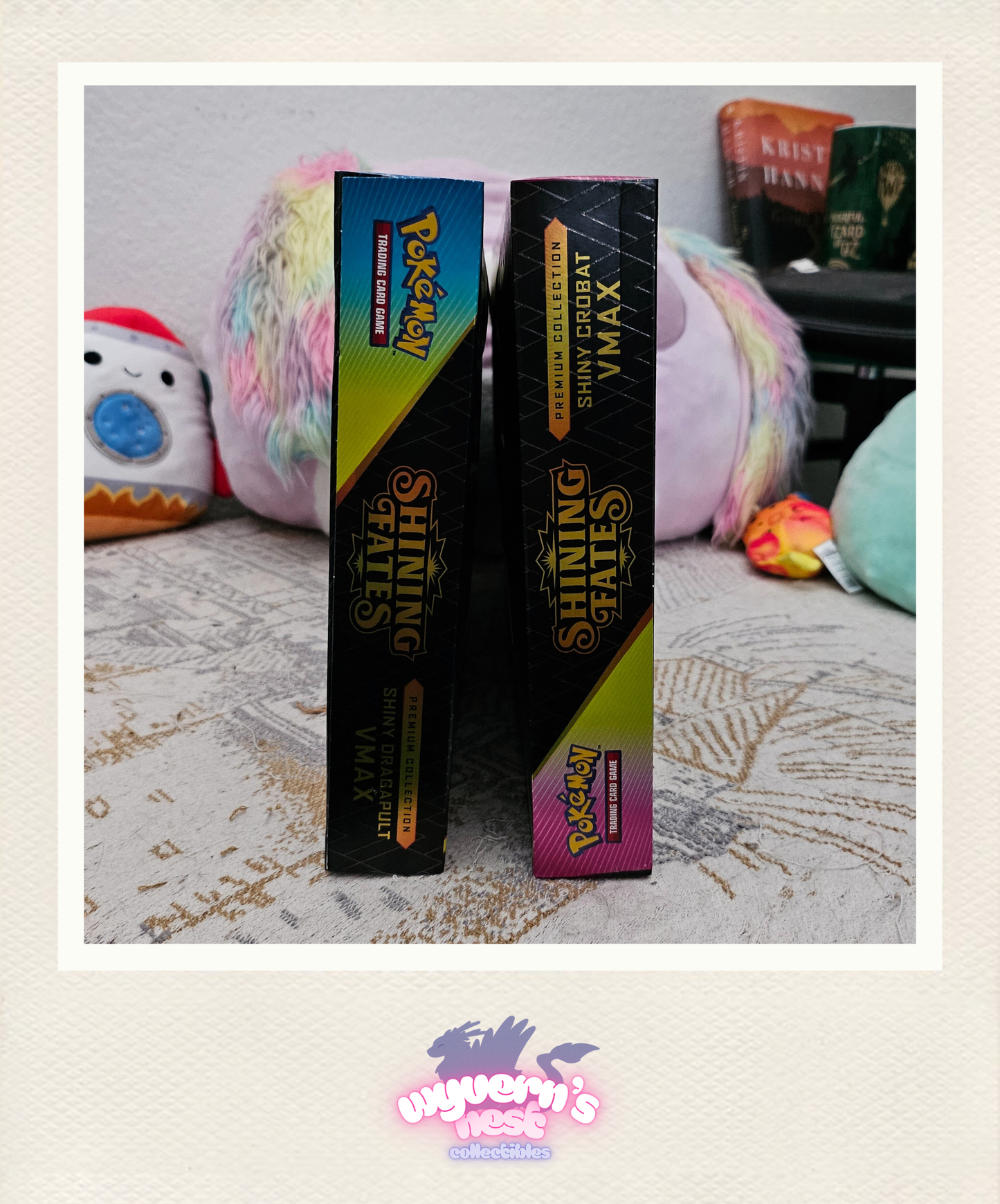 Pokemon - Shining Fates Shiny Crobat VMax Premium Collection and Shiny Dragapult VMax Premium Collection