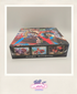 Card game box with colorful artwork on a plain background