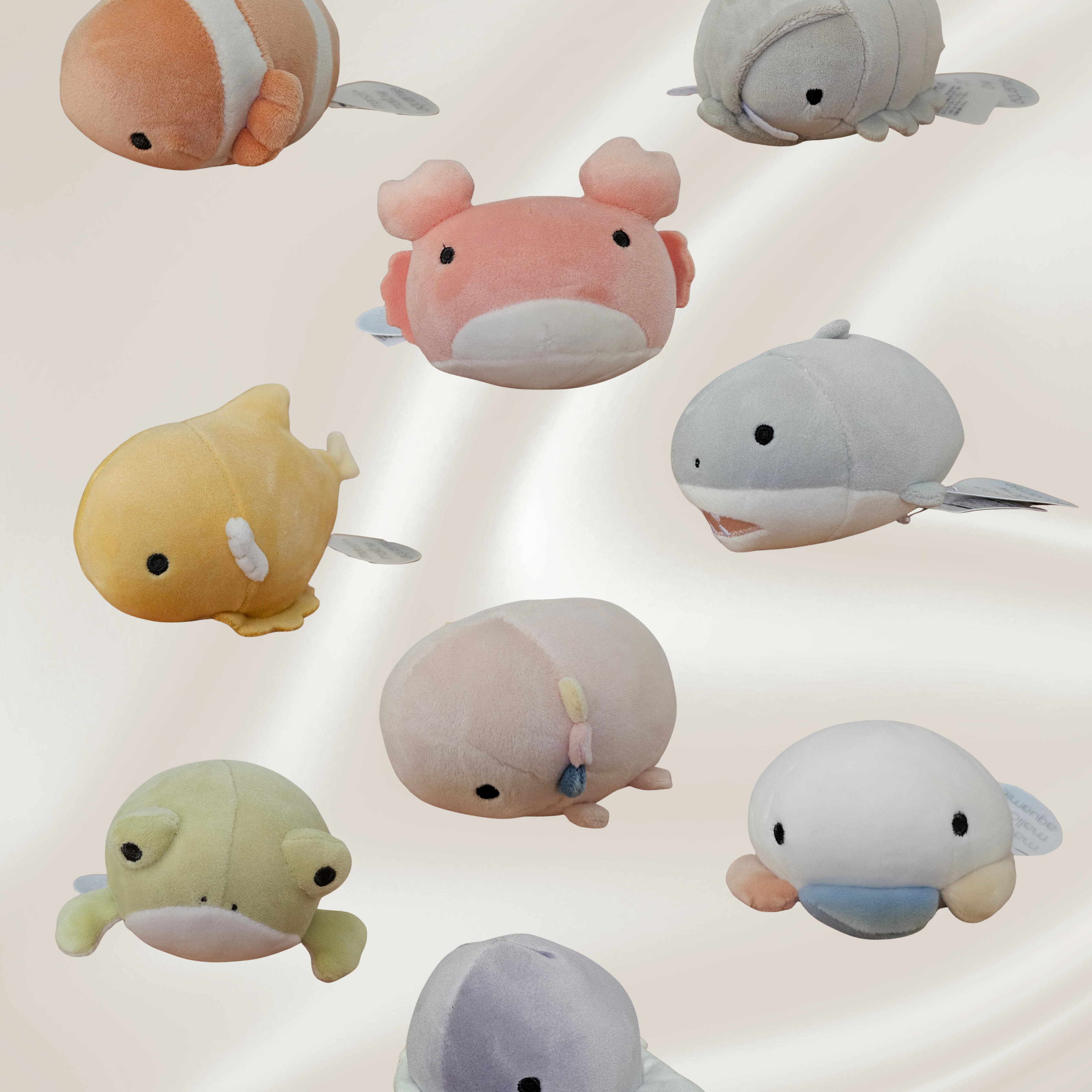 Marshmallow Aquamie 2 - Soft Squishy Sea Life - 11cm Plush