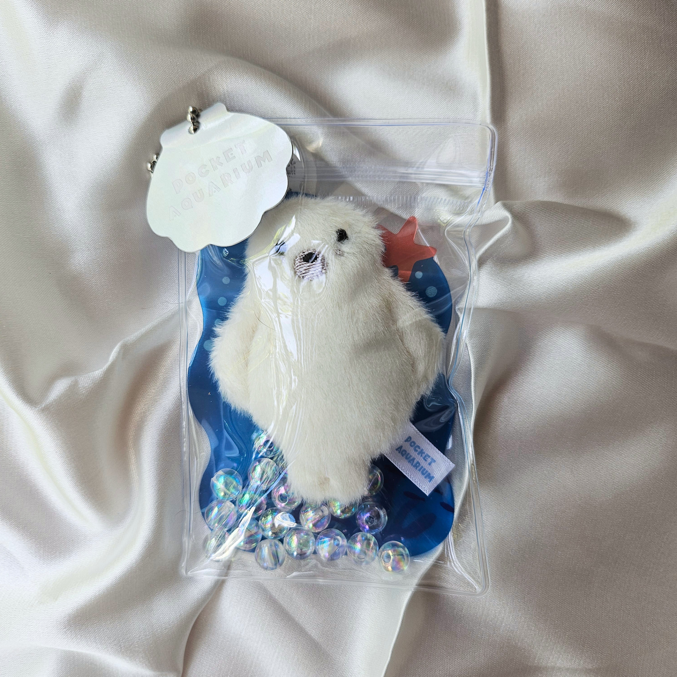 Pocket Aquarium - Adorable Animal Stim Fidget Toy - Plush Keychain