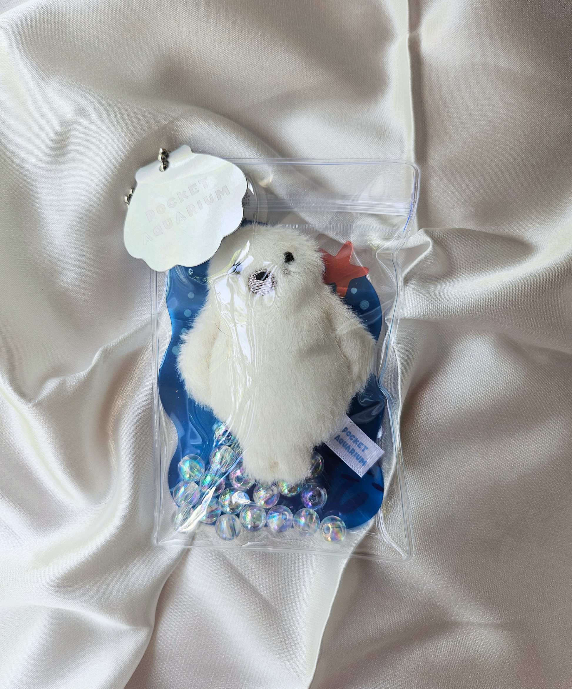 Pocket Aquarium - Adorable Animal Stim Fidget Toy - Plush Keychain