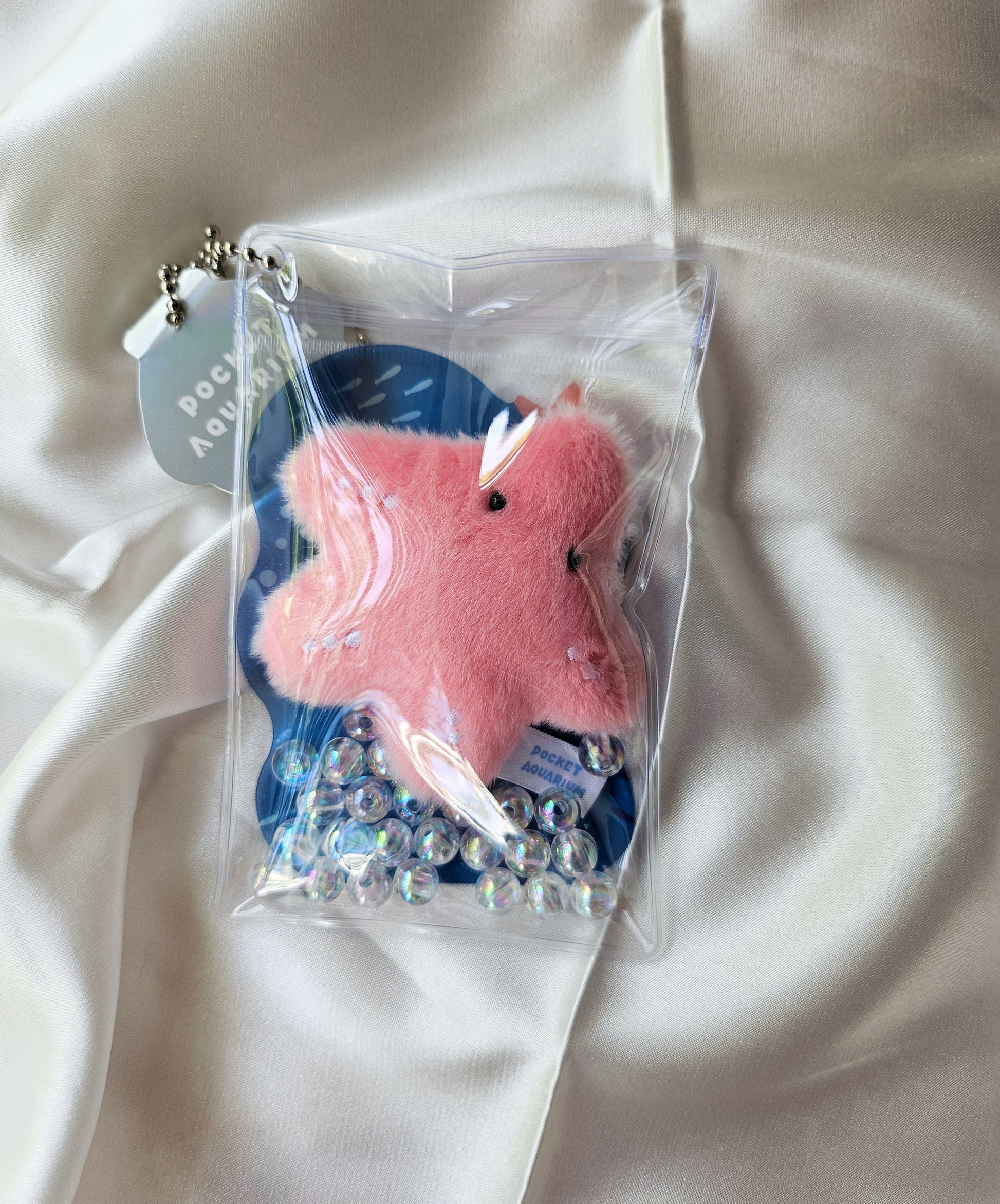 Pocket Aquarium - Adorable Animal Stim Fidget Toy - Plush Keychain