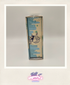 Product packaging with a design on a light gray background