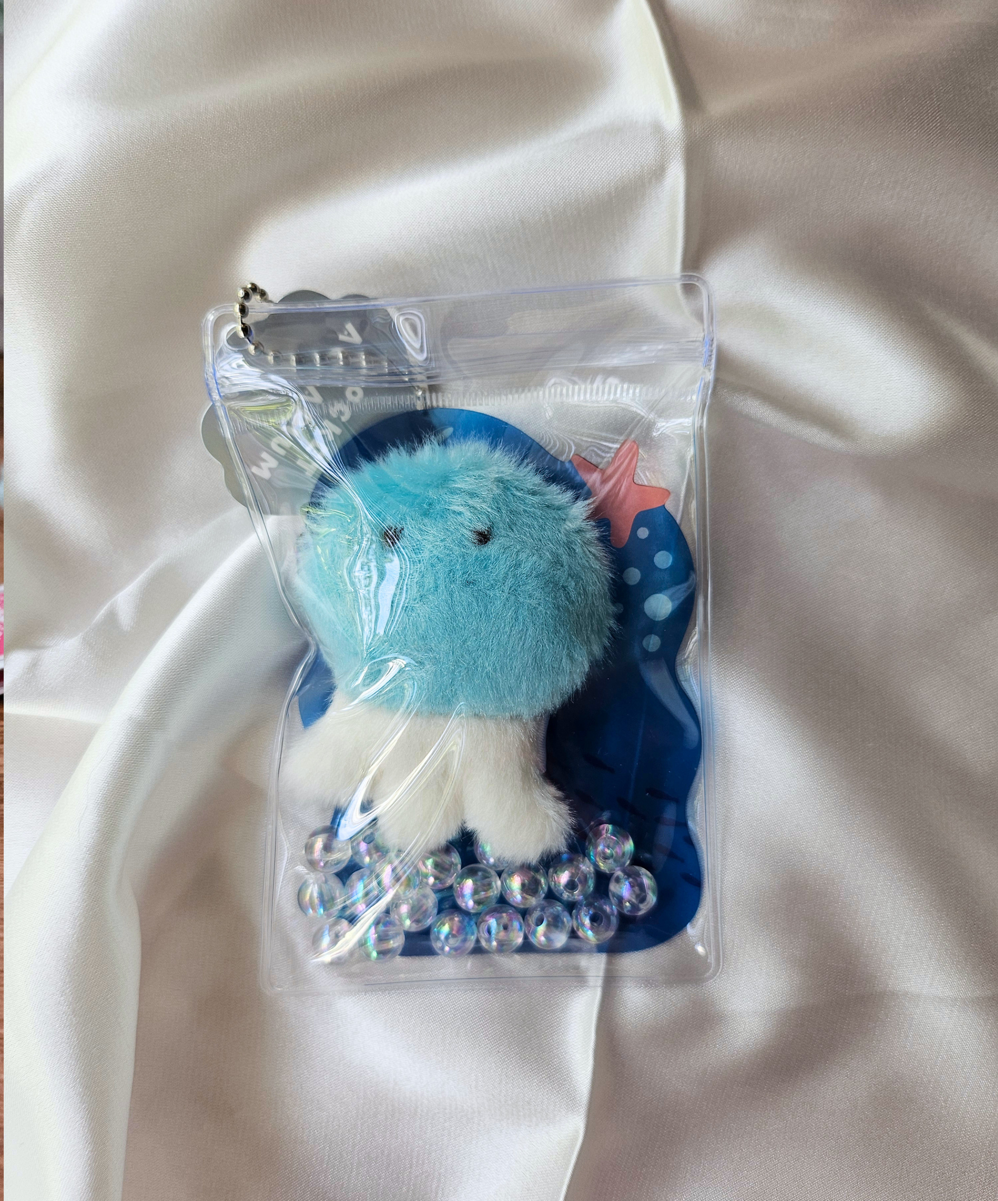 Pocket Aquarium - Adorable Animal Stim Fidget Toy - Plush Keychain