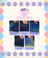 Holographic vinyl choices with 'Wyvern's Nest" branding on a colorful background.