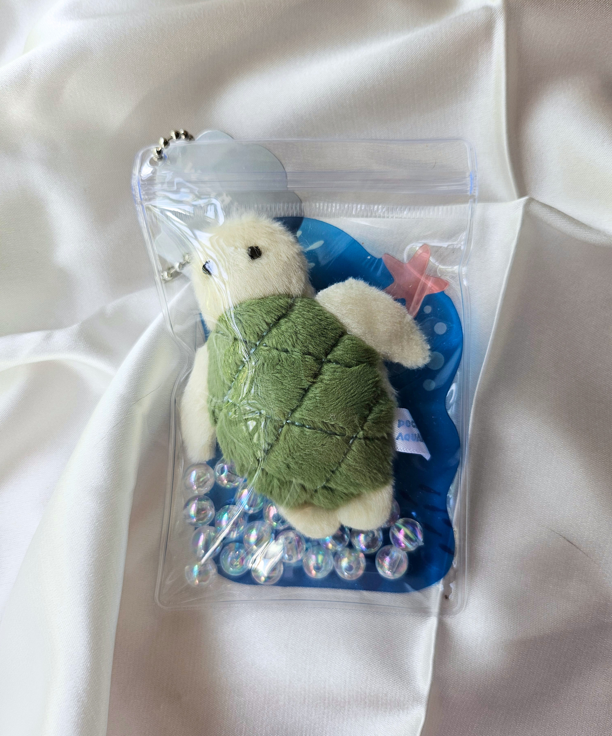 Pocket Aquarium - Adorable Animal Stim Fidget Toy - Plush Keychain