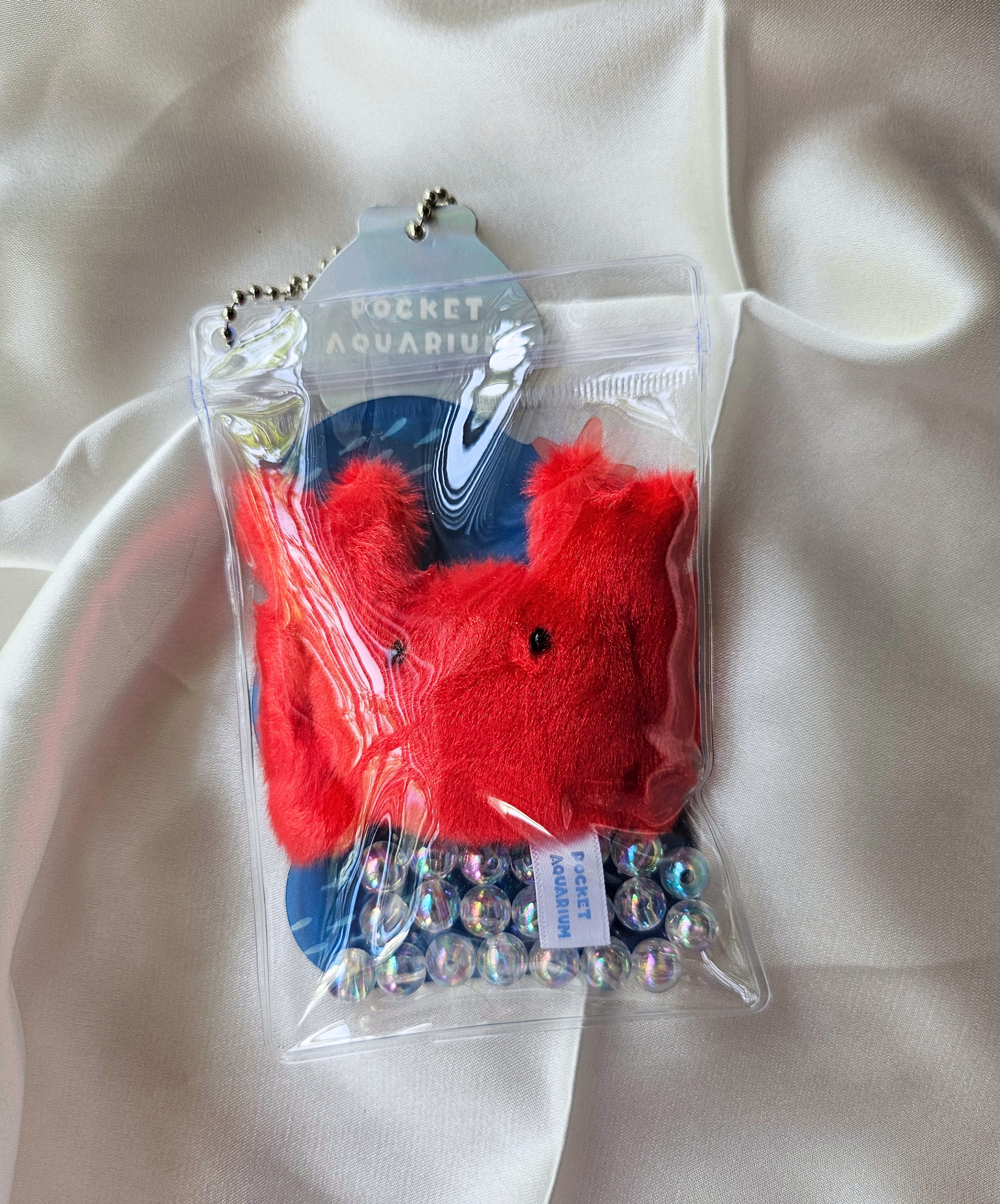 Pocket Aquarium - Adorable Animal Stim Fidget Toy - Plush Keychain