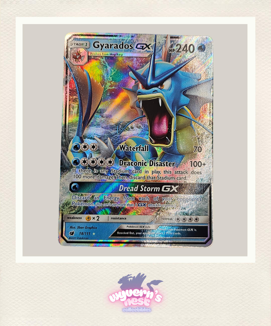Gyarados GX - Holo 18/111 Crimson Invansion