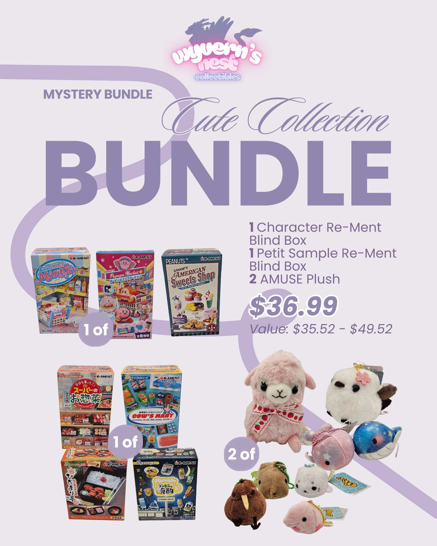 Cute Collection - Mystery Bundle - Plush, Blind Boxes