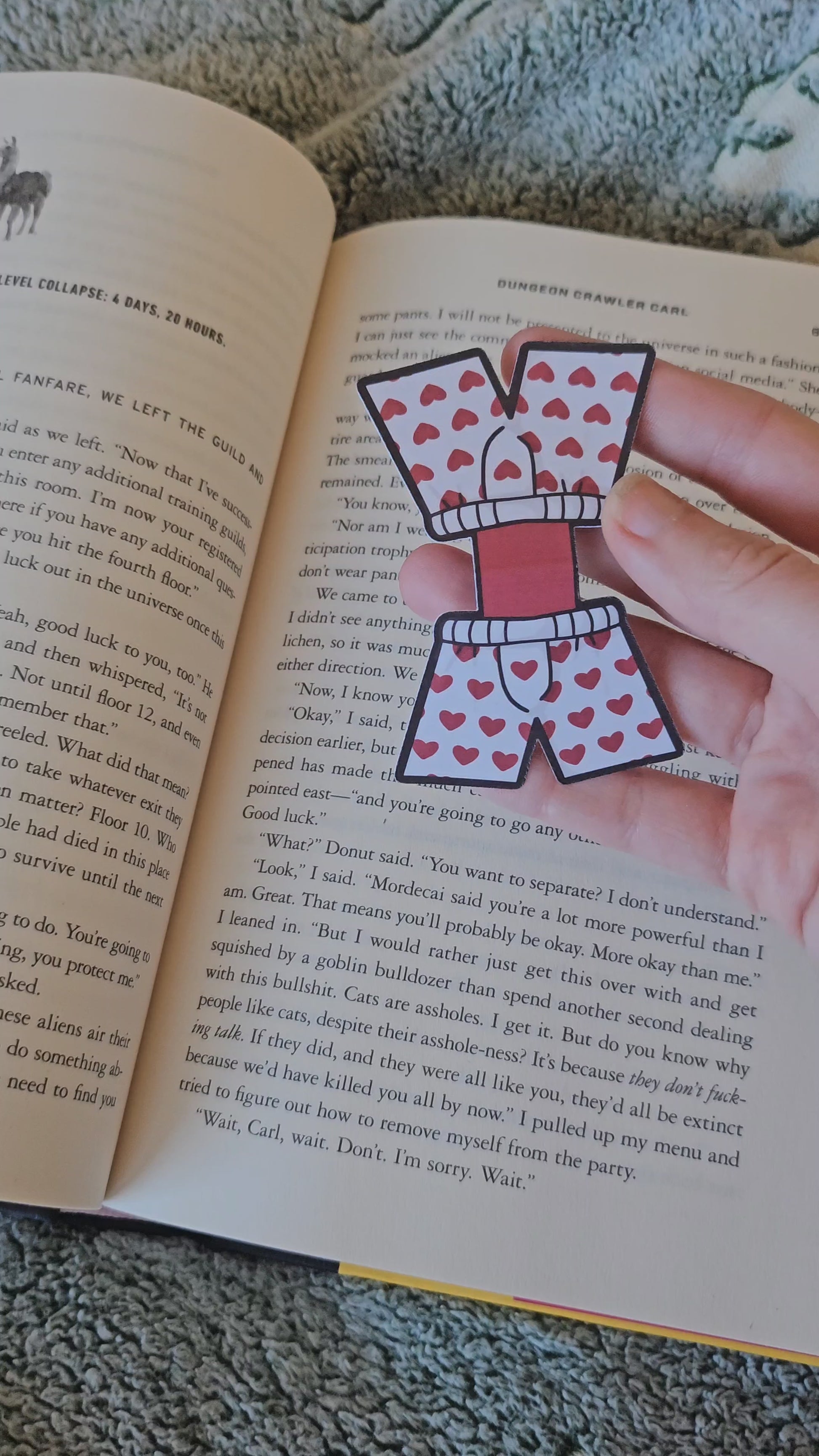 Carl's Heart Boxers - Magnetic Bookmark