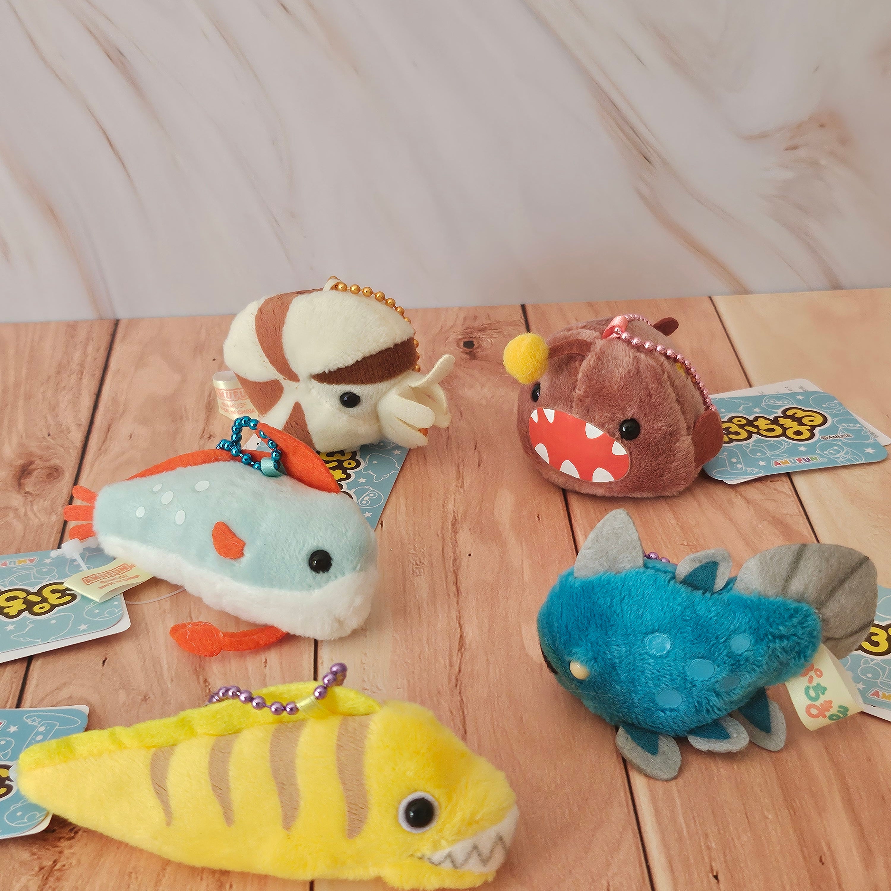 Deep Sea Life - Puchimaru - Mini Animal Bean-filled Plush Keychain