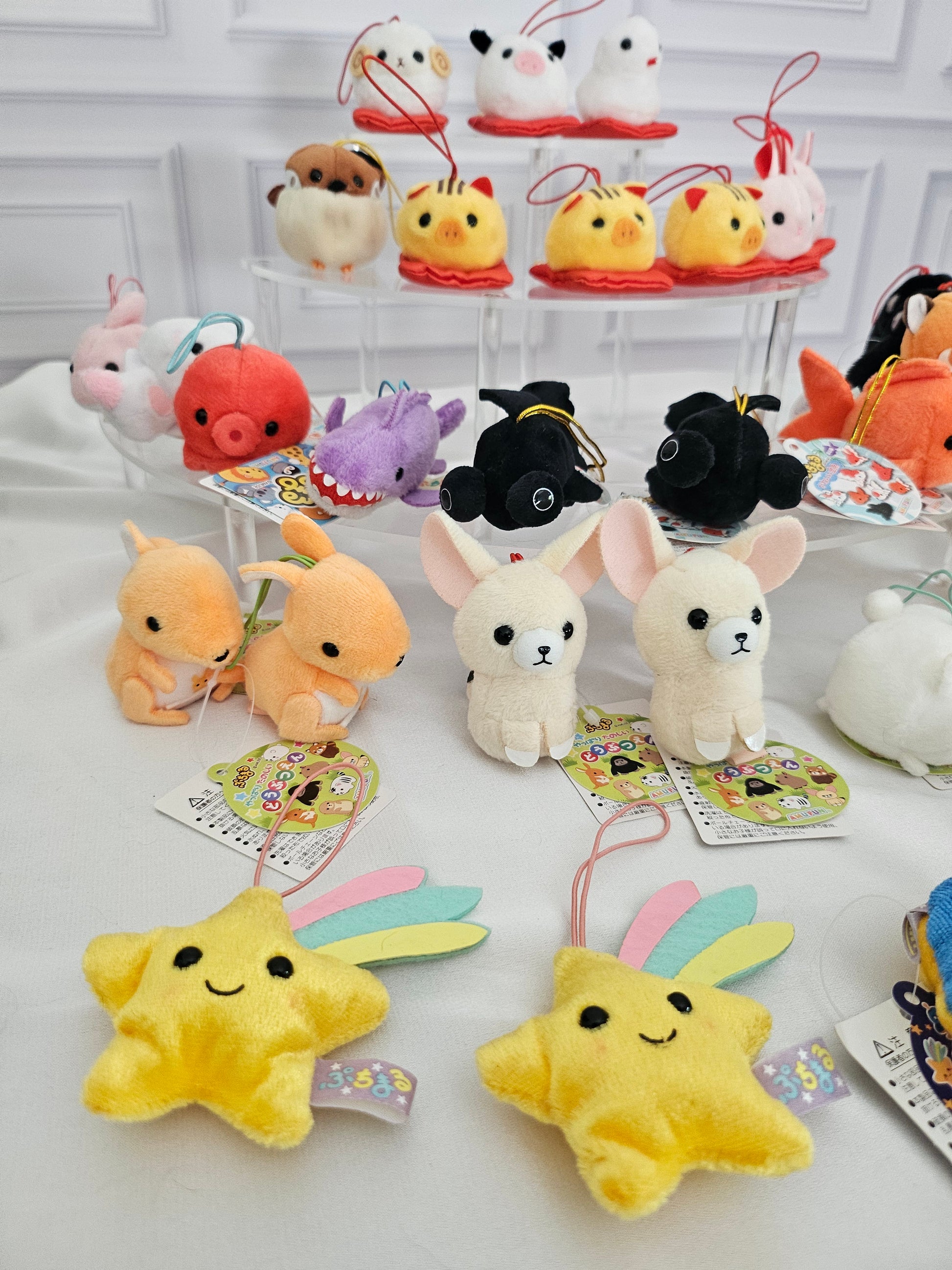 RARE Discountinued - Puchimaru - Mini Animal Bean-filled Plush Keychain