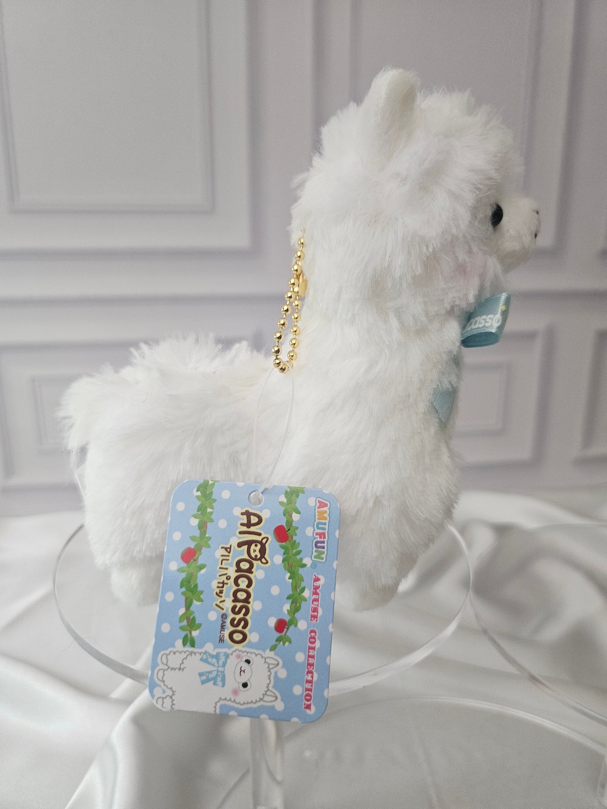 Alpacasso - Ribbon Collection - Adorable Alpaca Plush Keychain