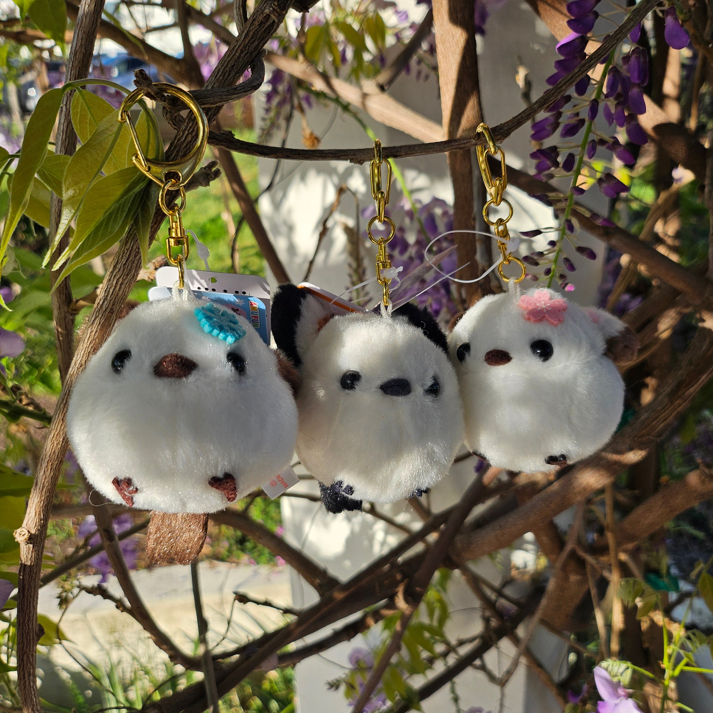 Fuku-Fuku Shima Enaga - Snow Fairy Plush Keychain