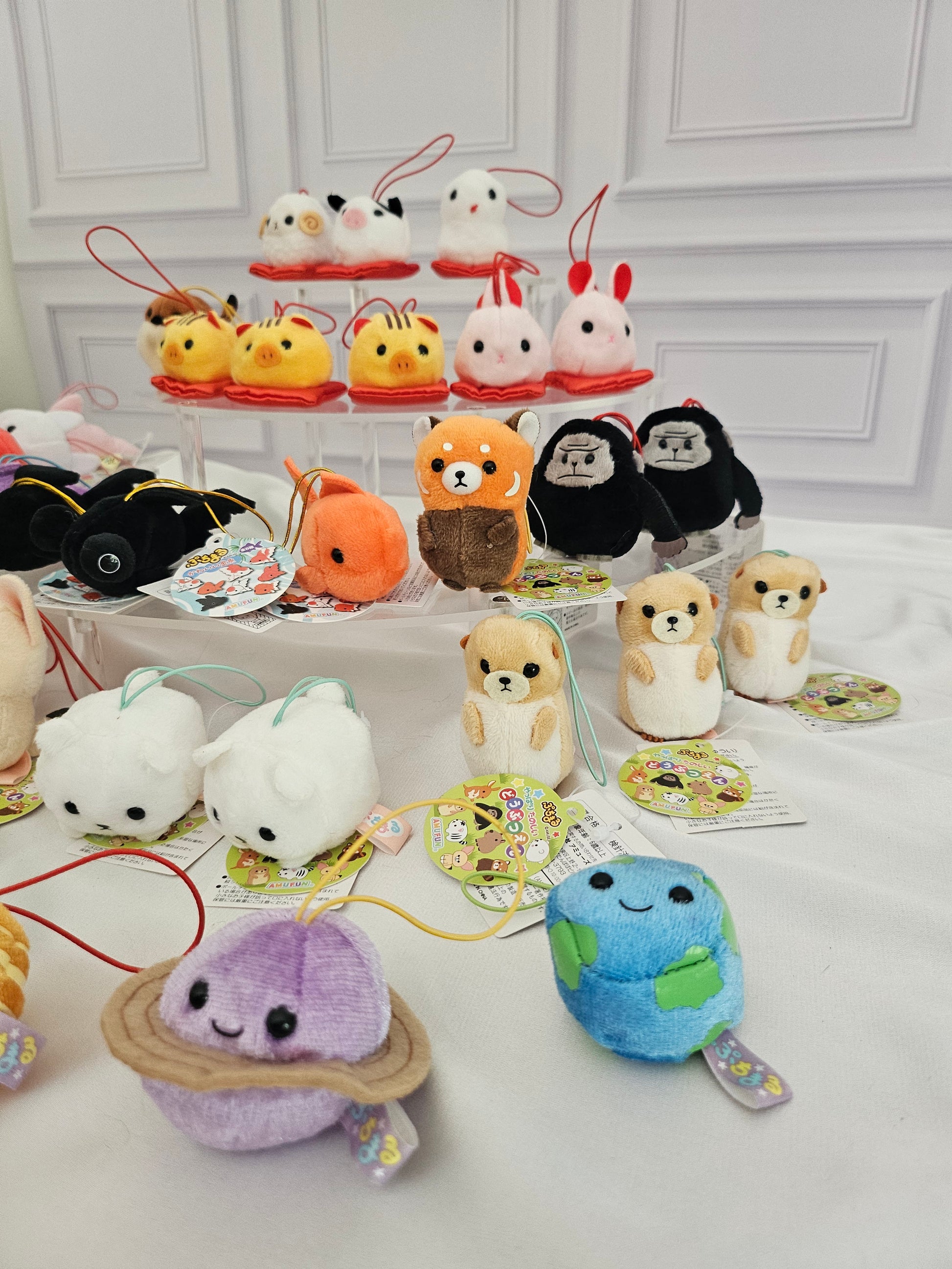 RARE Discountinued - Puchimaru - Mini Animal Bean-filled Plush Keychain