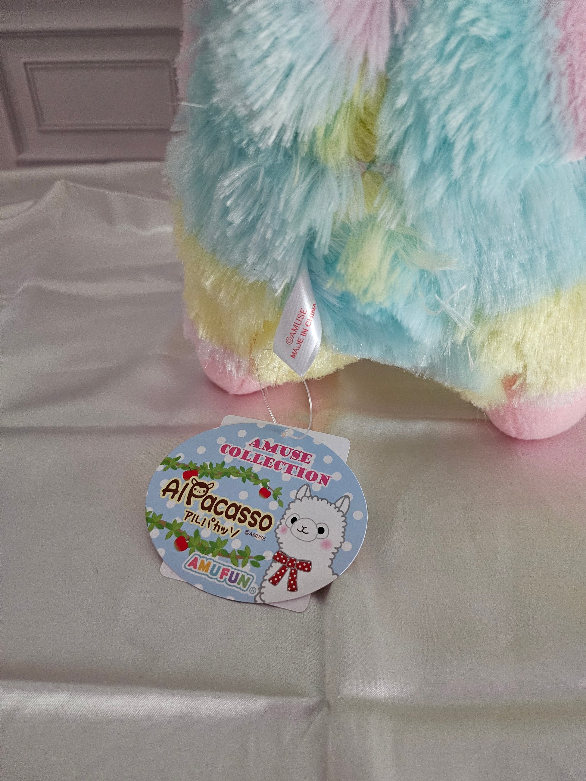 Extra Large Alpacasso - Classic Rainbow - Adorable 40cm Alpaca Plush