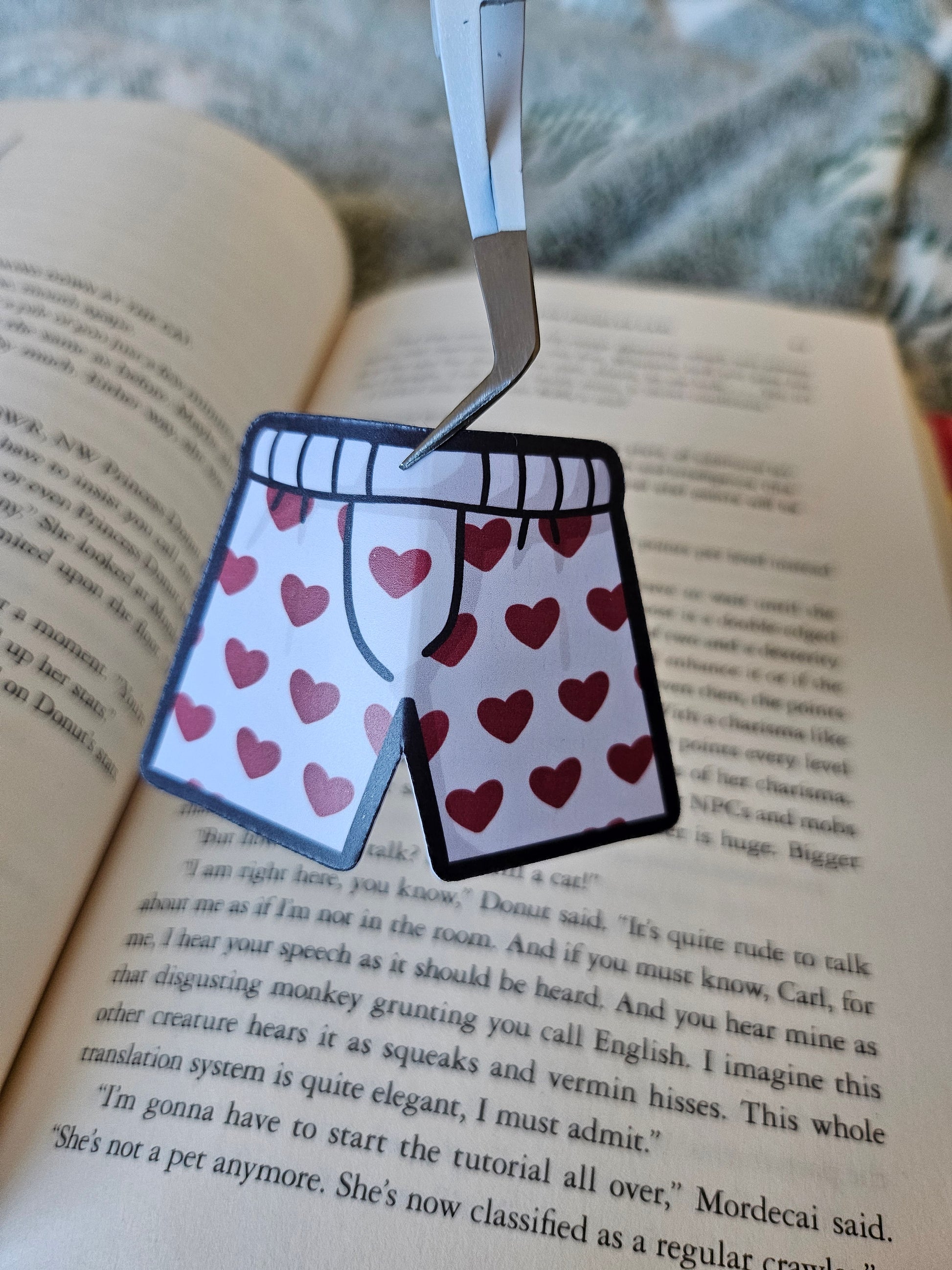 Carl's Heart Boxers - Magnetic Bookmark