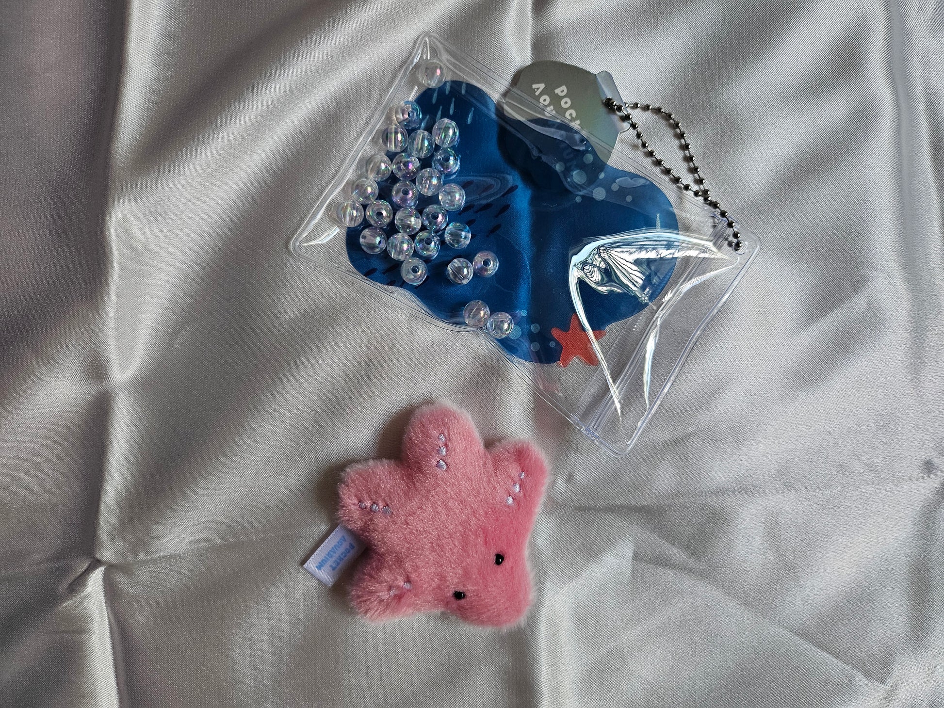 Pocket Aquarium - Adorable Animal Stim Fidget Toy - Plush Keychain