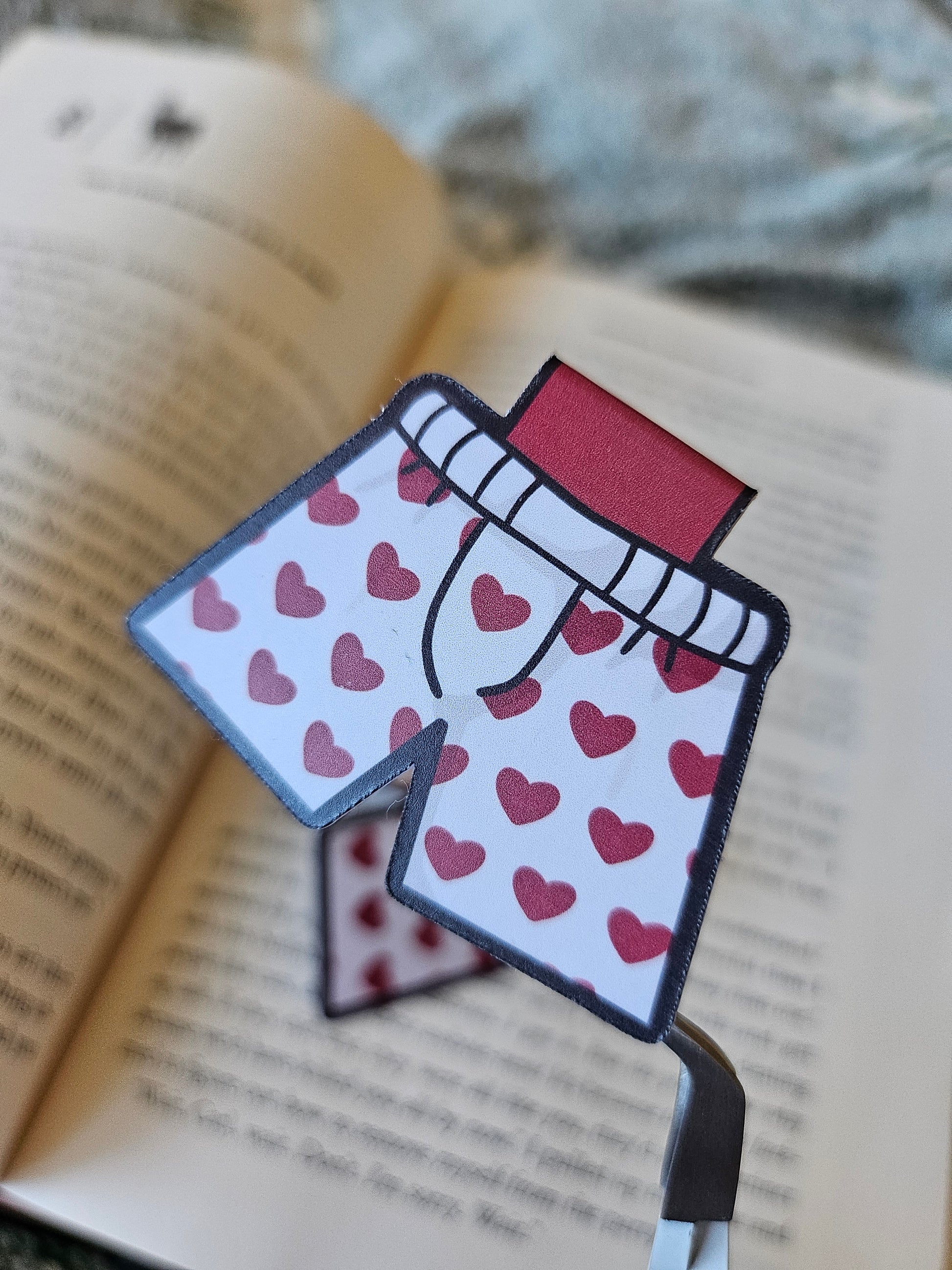 Carl's Heart Boxers - Magnetic Bookmark