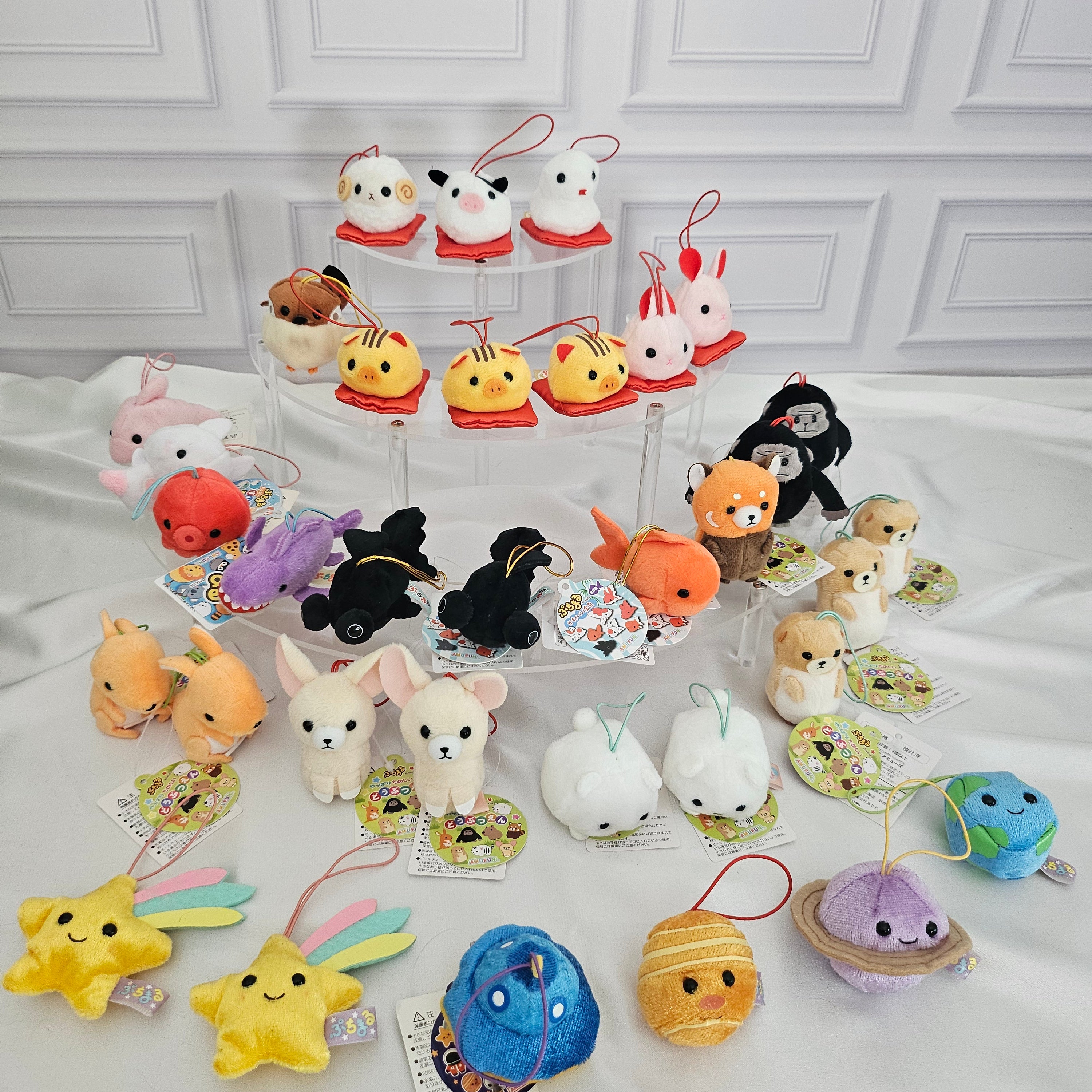 RARE Discountinued - Puchimaru - Mini Animal Bean-filled Plush Keychain