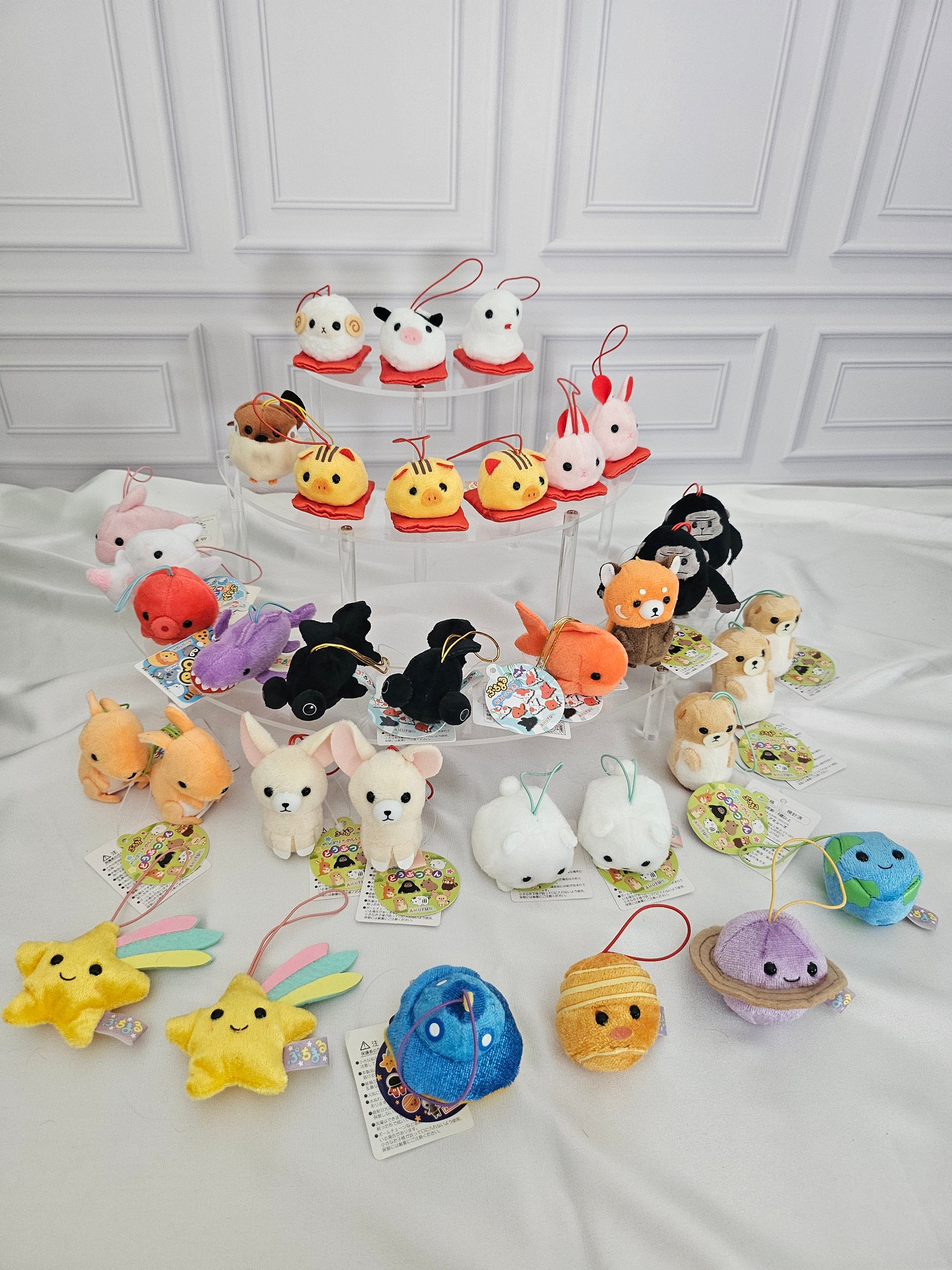 RARE Discountinued - Puchimaru - Mini Animal Bean-filled Plush Keychain