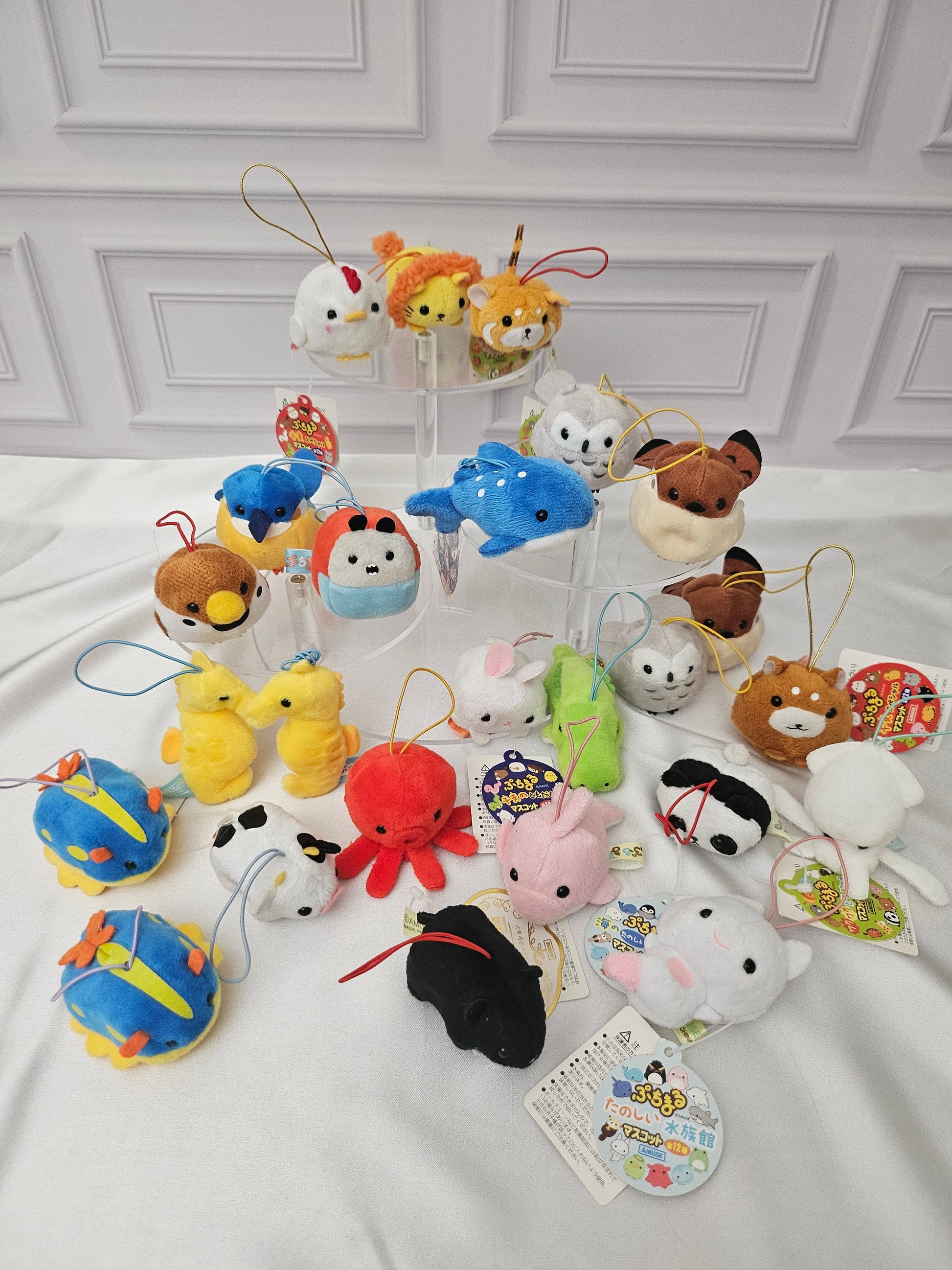 RARE Discountinued - Puchimaru - Mini Animal Bean-filled Plush Keychain