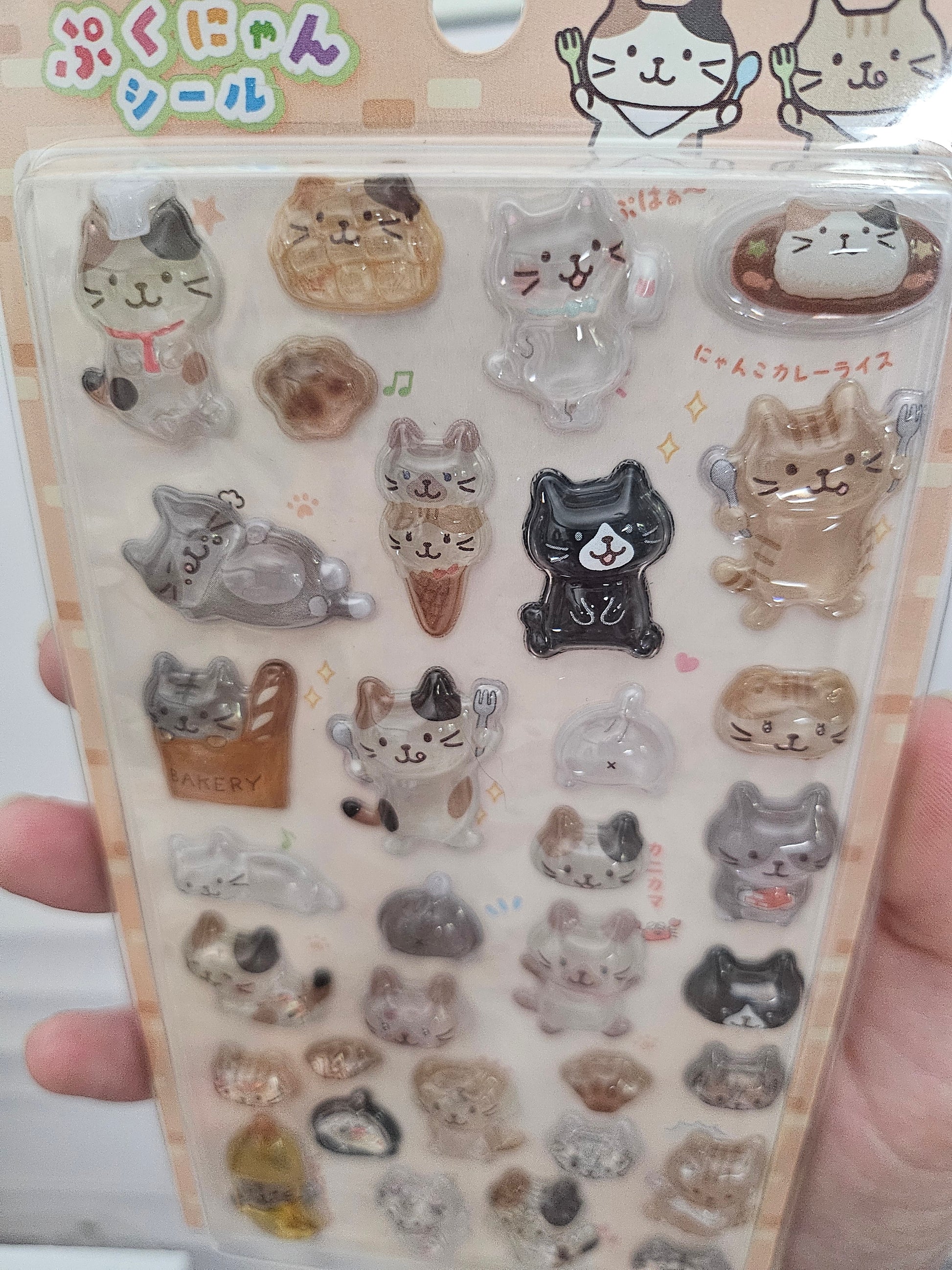 Fuku Fuku Nyanko - 3D Kitty Sticker Sheet