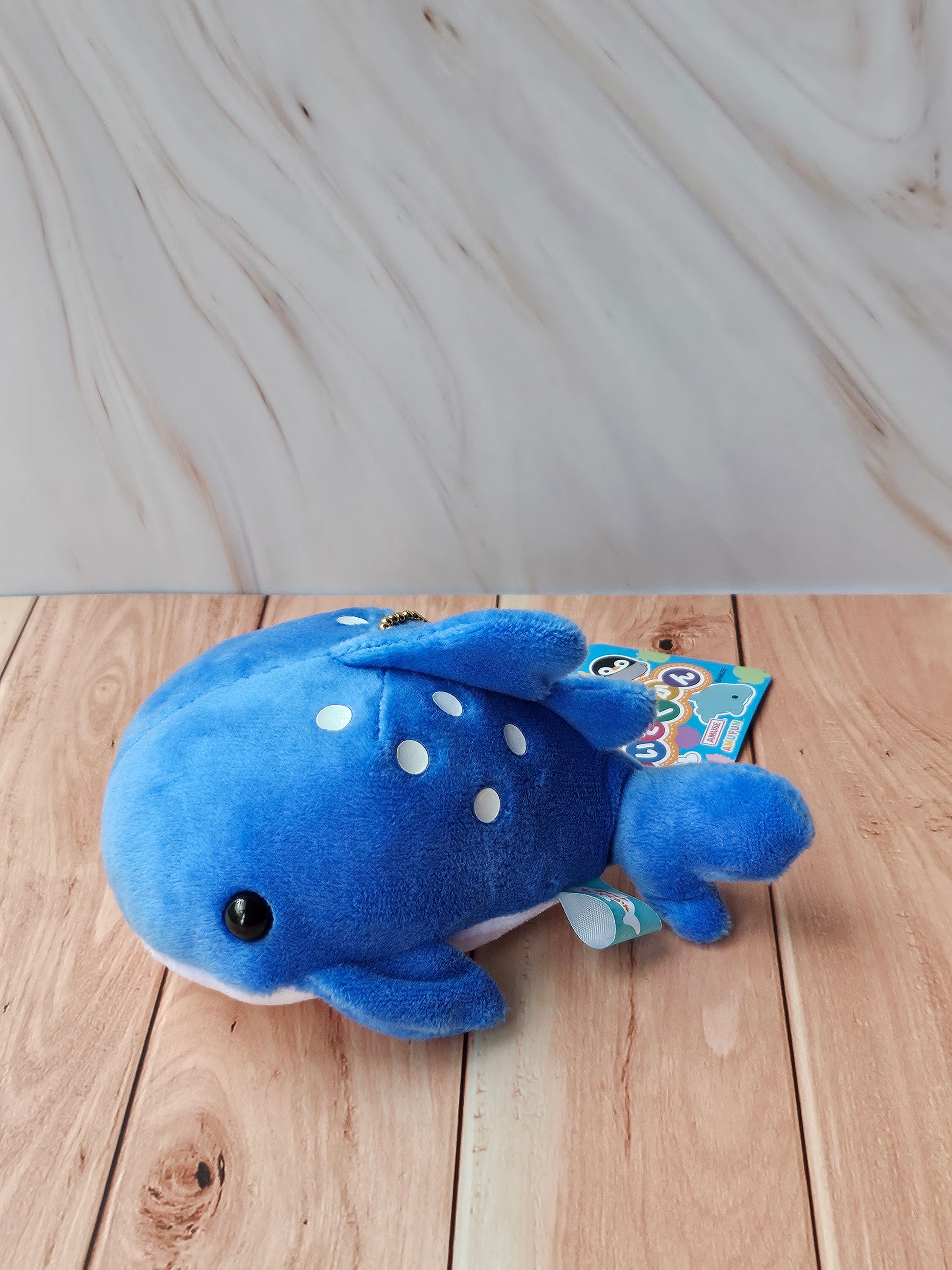 Whale Shark - Pocket Aquarium Large Puchimaru - Bean-filled Plush Keychain