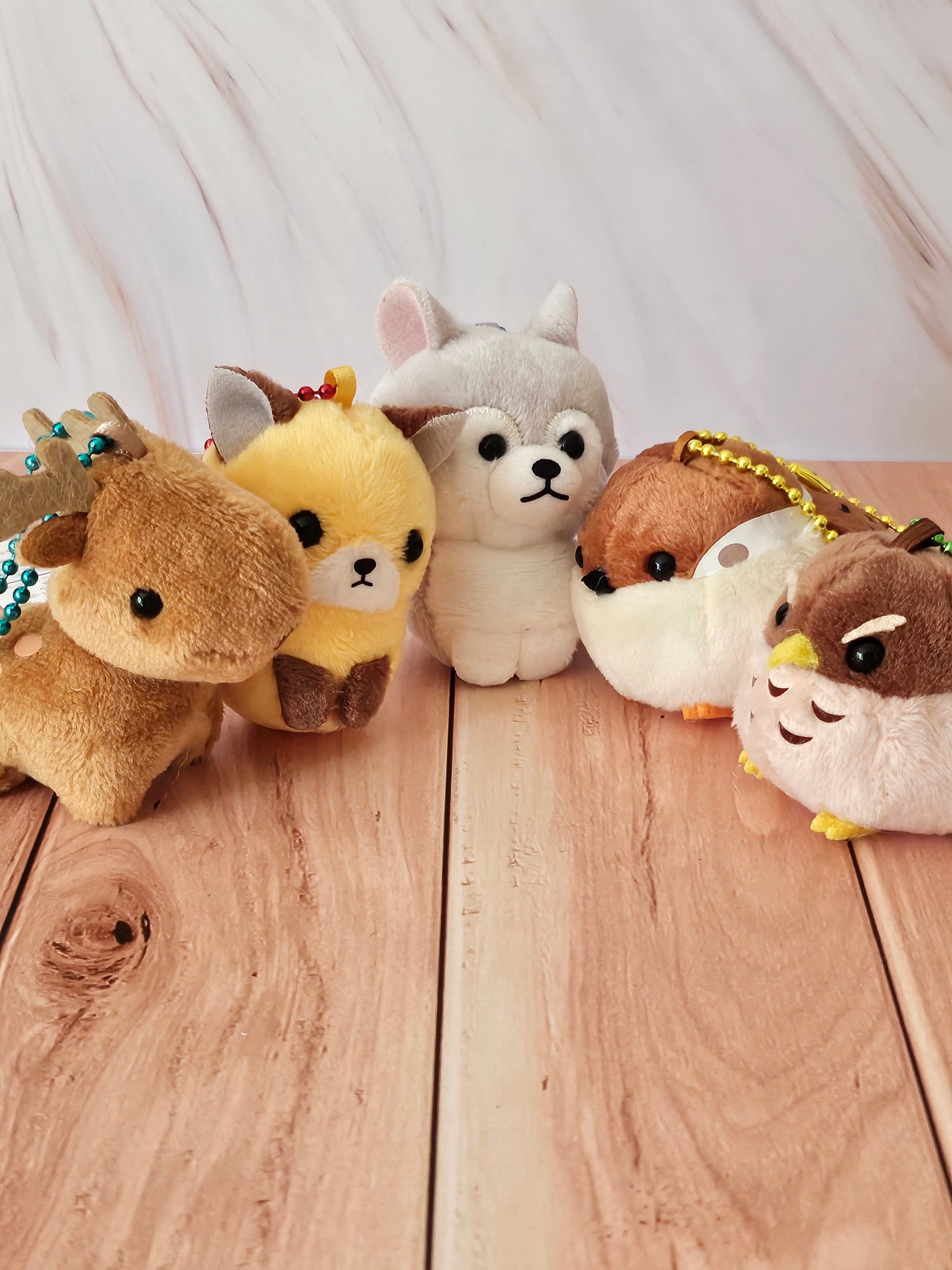 Backyard Animals - Puchimaru - Mini Animal Bean-filled Plush Keychain