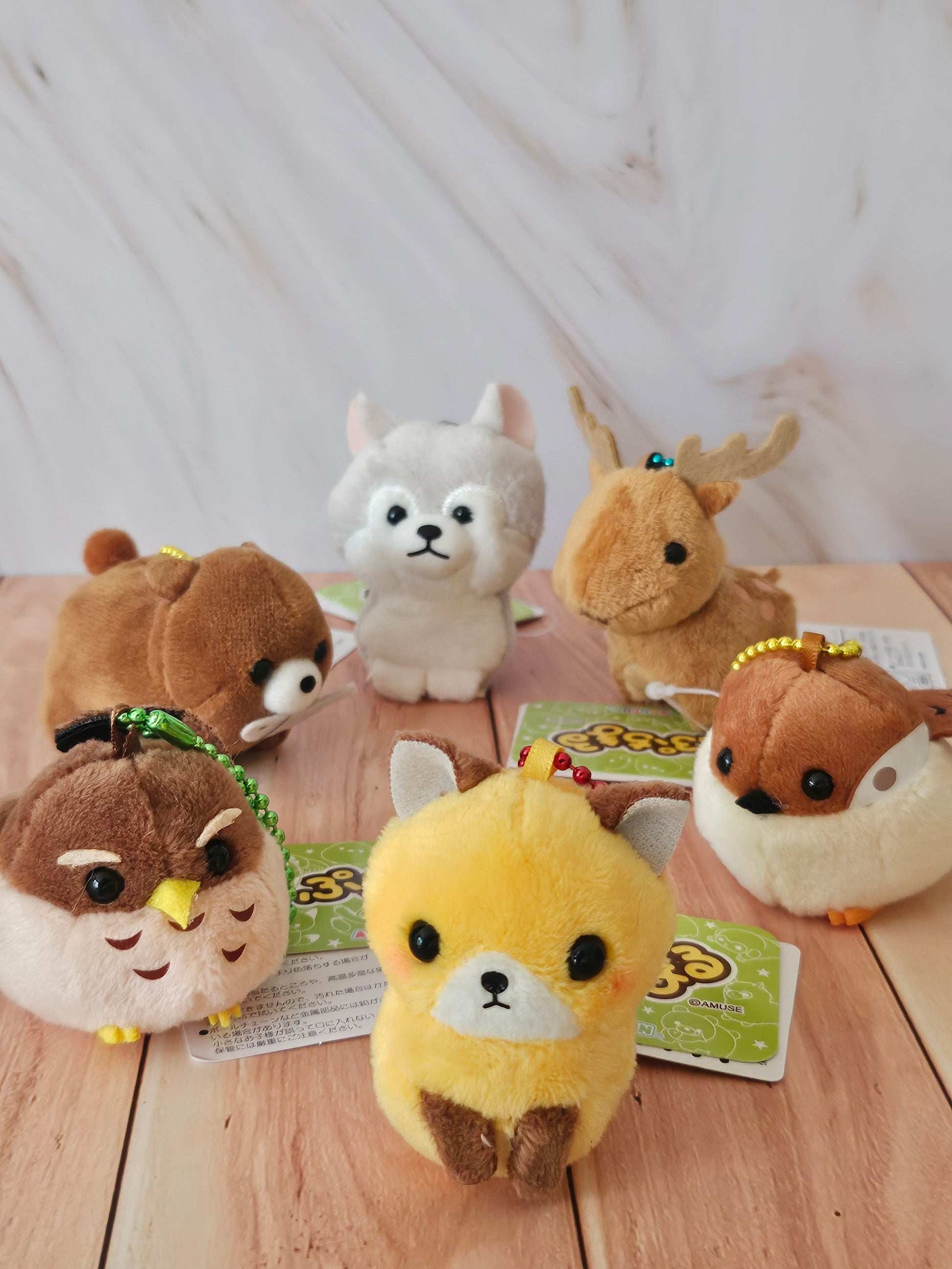 Backyard Animals - Puchimaru - Mini Animal Bean-filled Plush Keychain