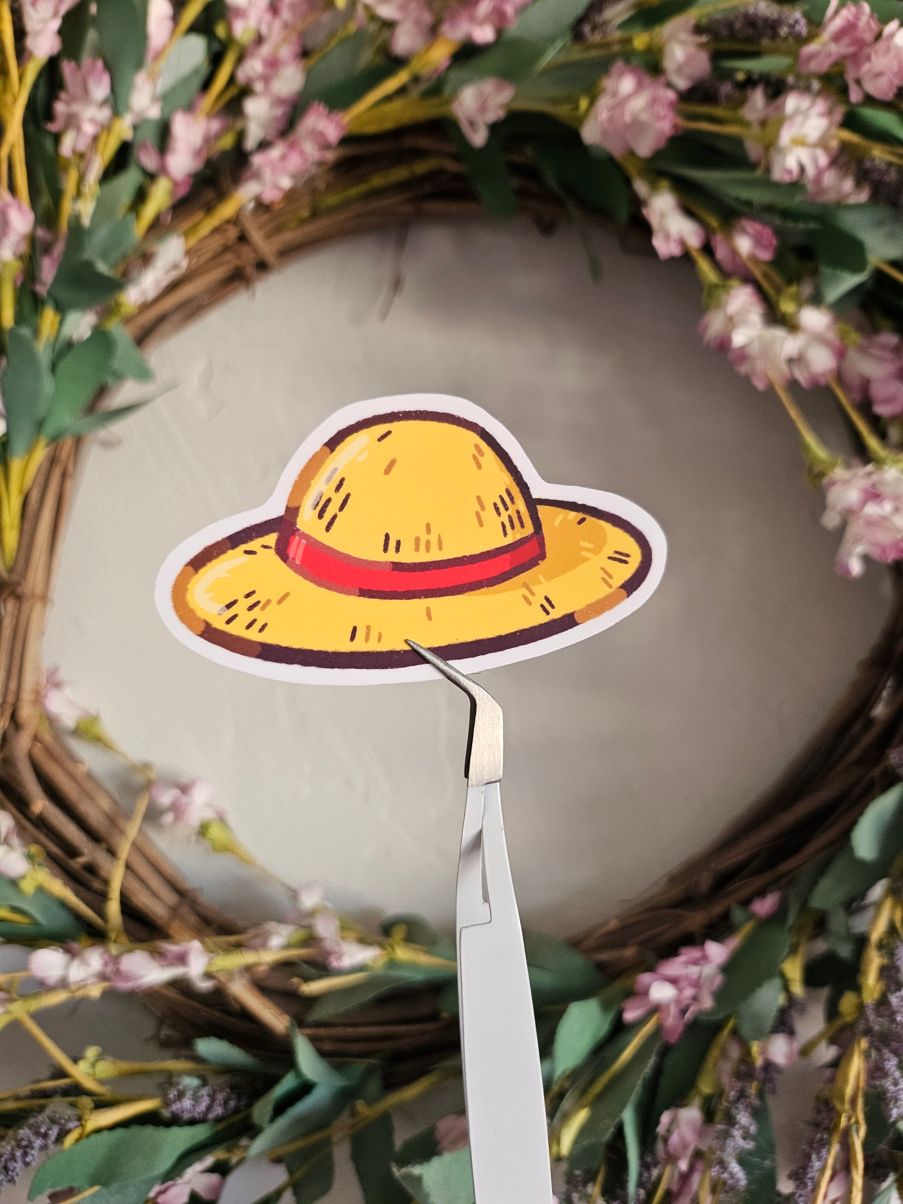 Monkey Straw Hat - Sticker