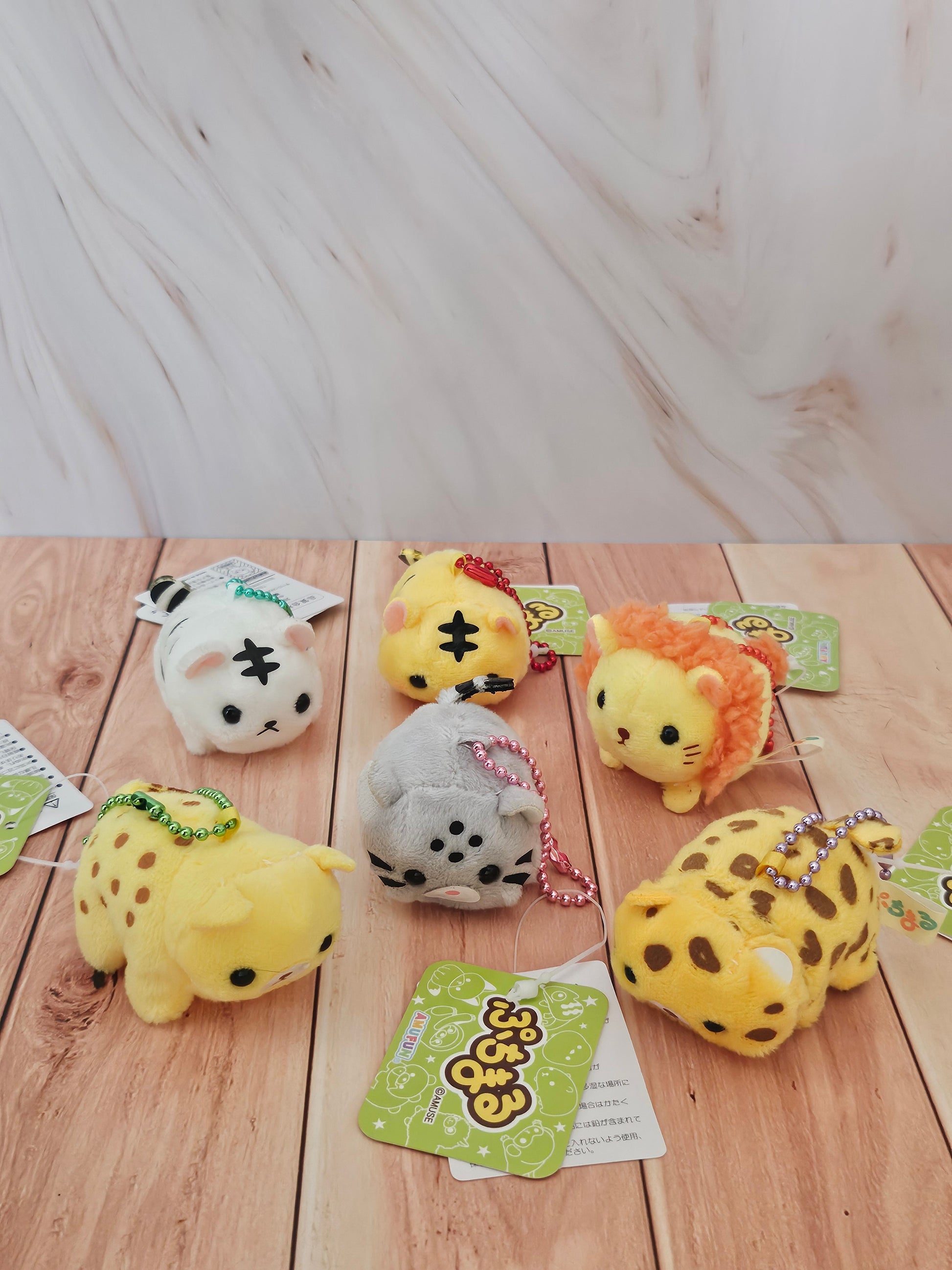 Wild Cats - Puchimaru - Mini Animal Bean-filled Plush Keychain