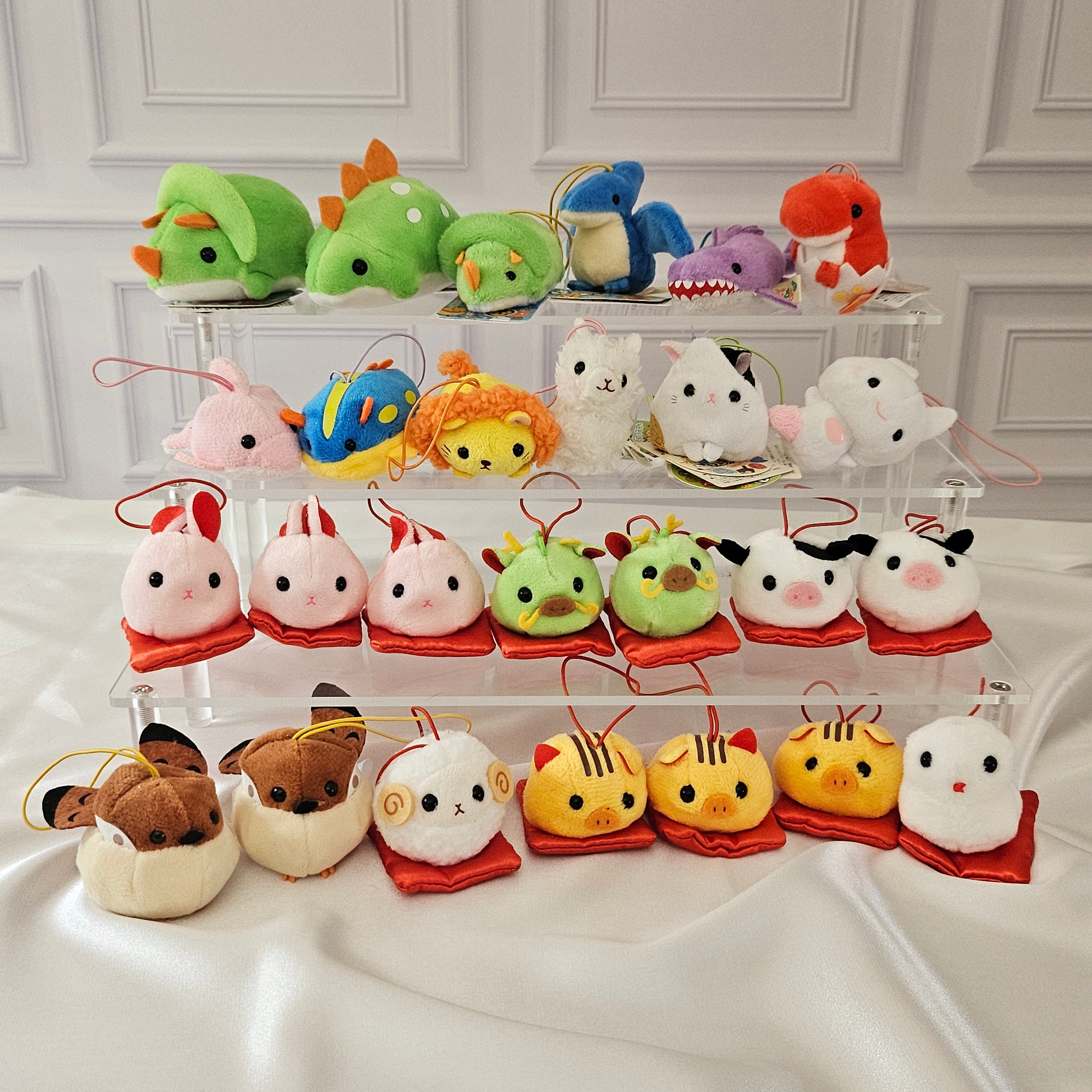 RARE Discountinued - Puchimaru - Mini Animal Bean-filled Plush Keychain