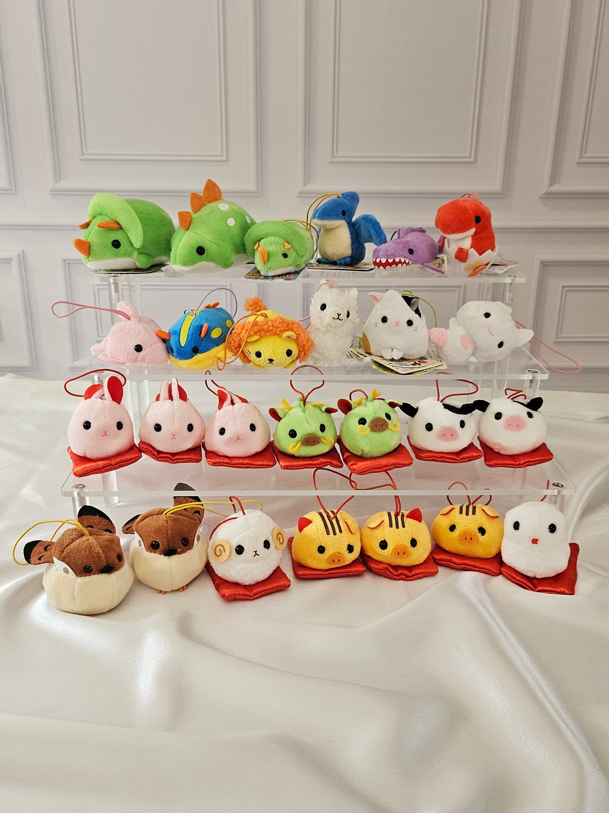 RARE Discountinued - Puchimaru - Mini Animal Bean-filled Plush Keychain