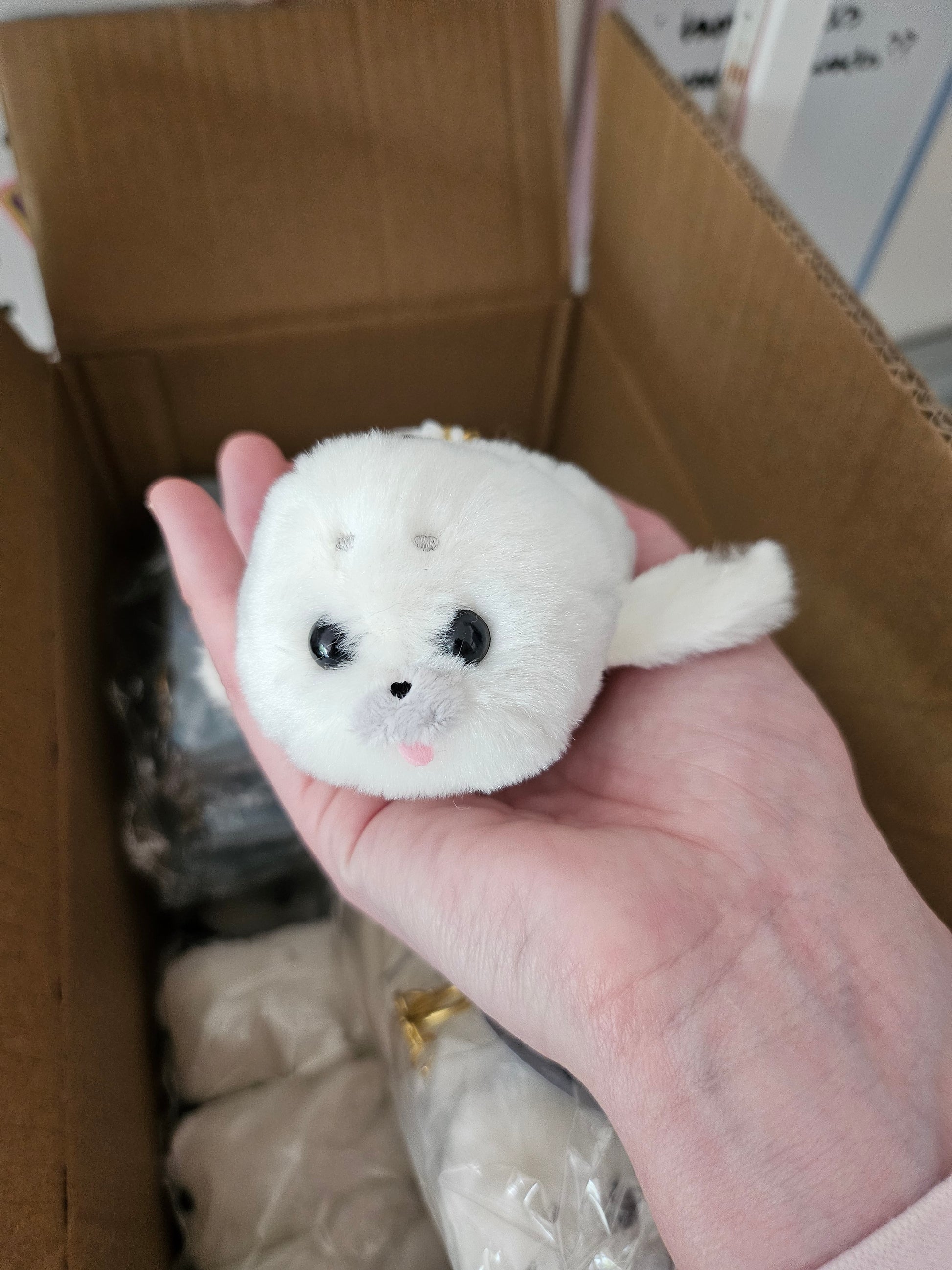Howa Howa Baby Seal - Harp Seal Plush Keychain