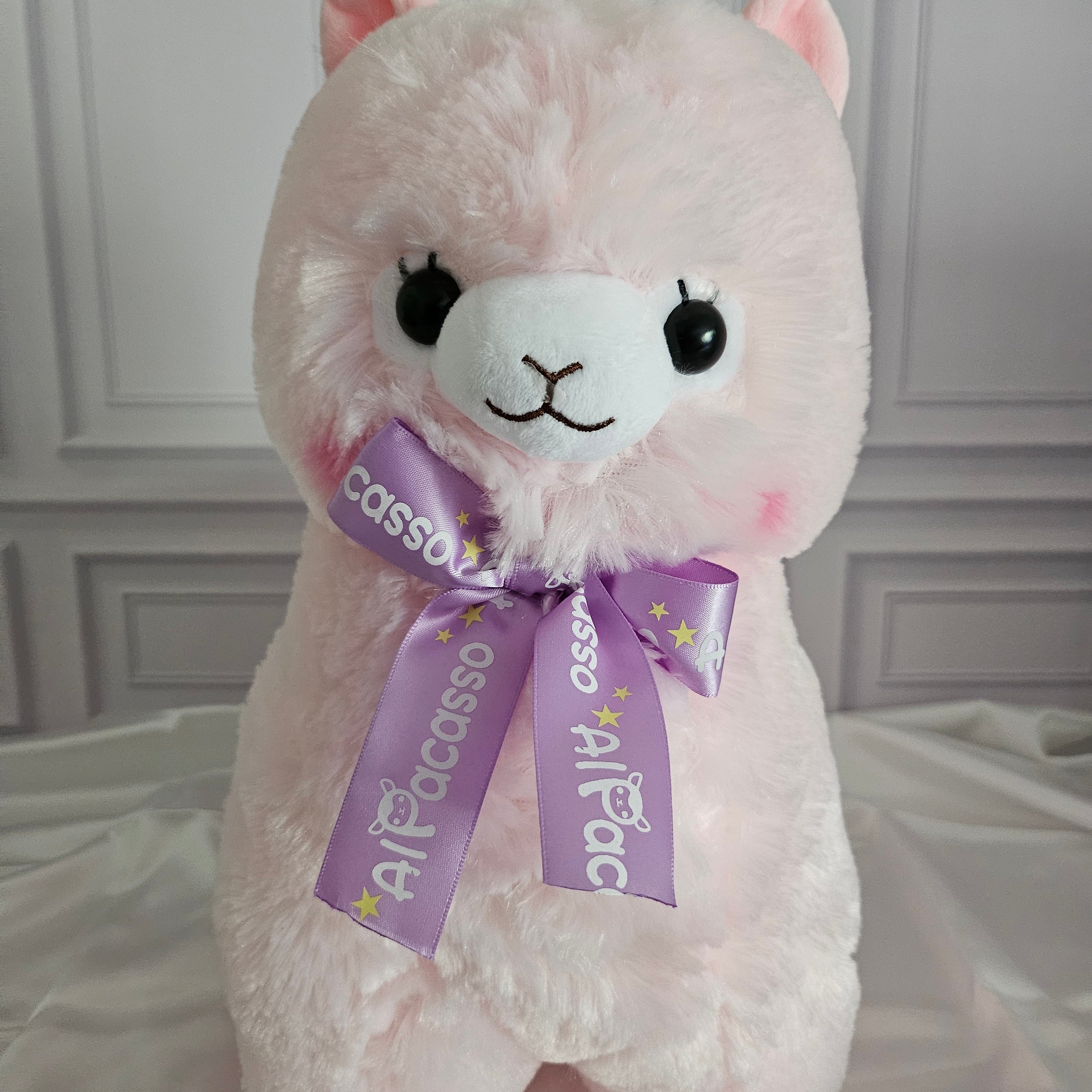 Large Alpacasso - Ribbon Collection - Adorable 38cm Alpaca Plush