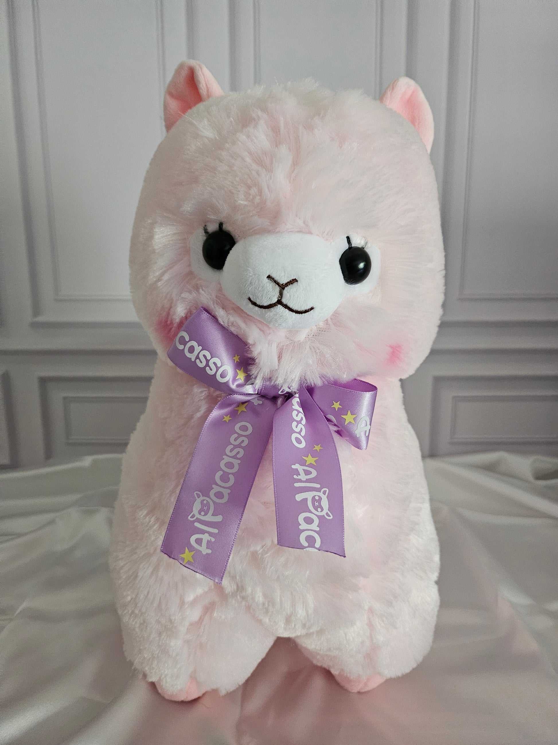Large Alpacasso - Ribbon Collection - Adorable 38cm Alpaca Plush