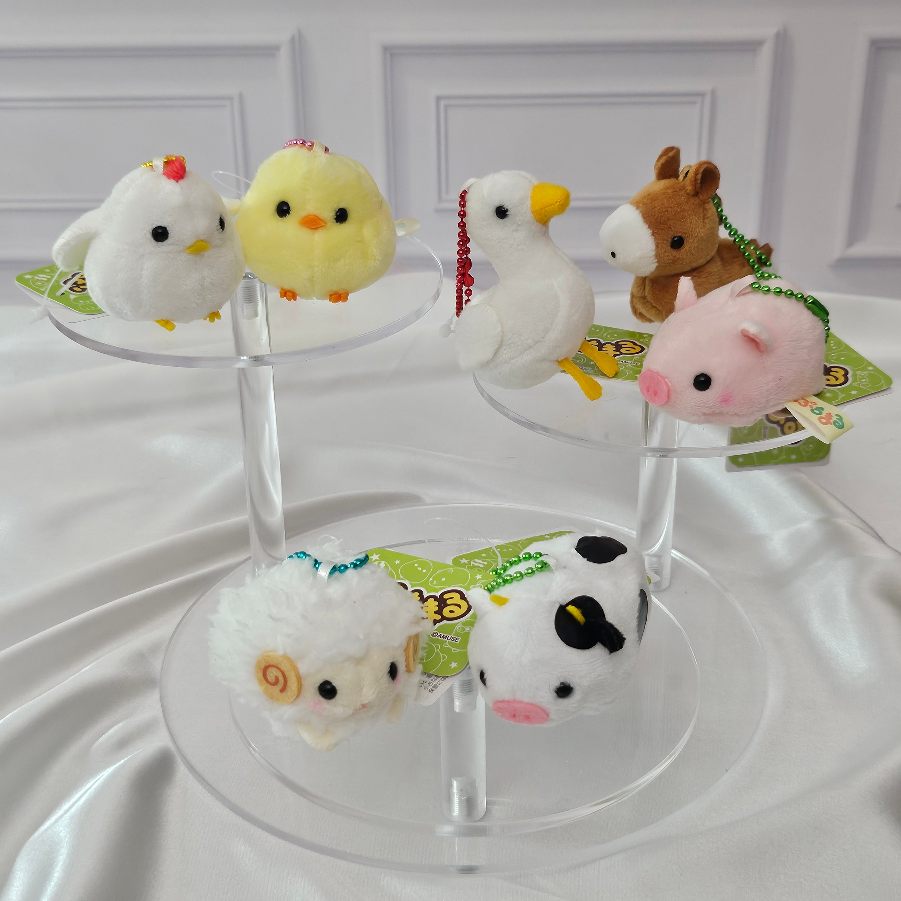 Farm Animals - Puchimaru - Mini Animal Bean-filled Plush Keychain