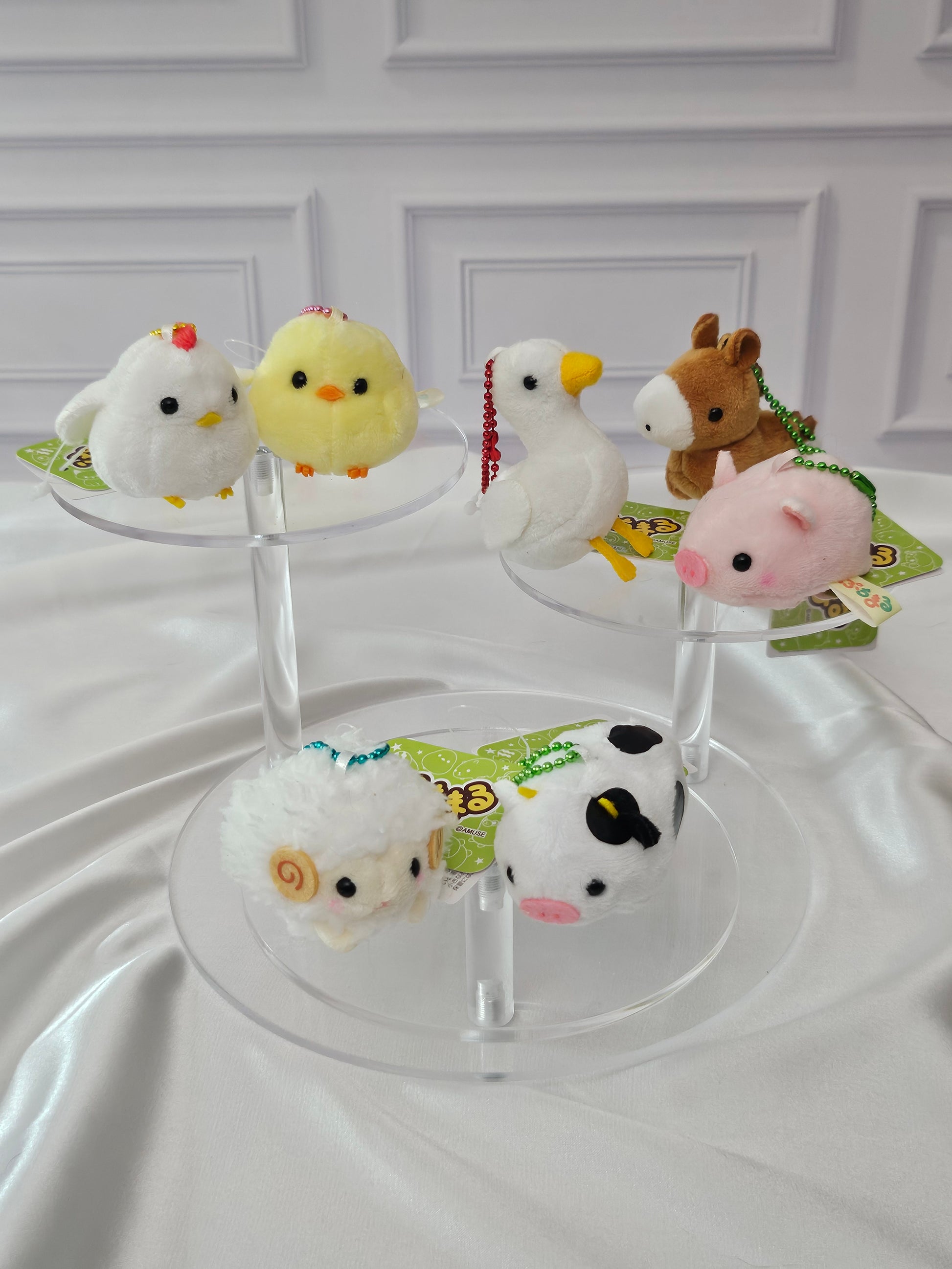 Farm Animals - Puchimaru - Mini Animal Bean-filled Plush Keychain