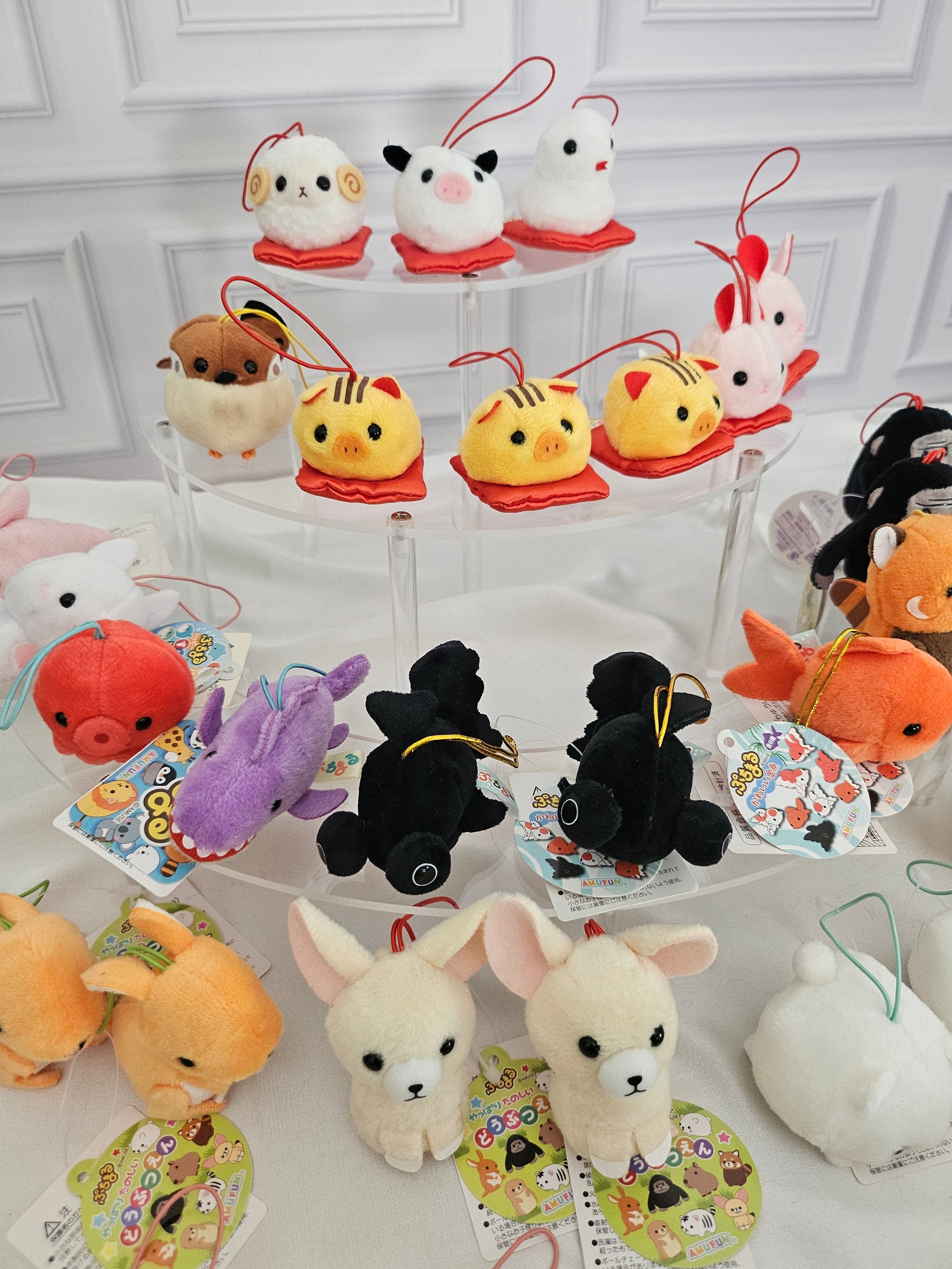 RARE Discountinued - Puchimaru - Mini Animal Bean-filled Plush Keychain