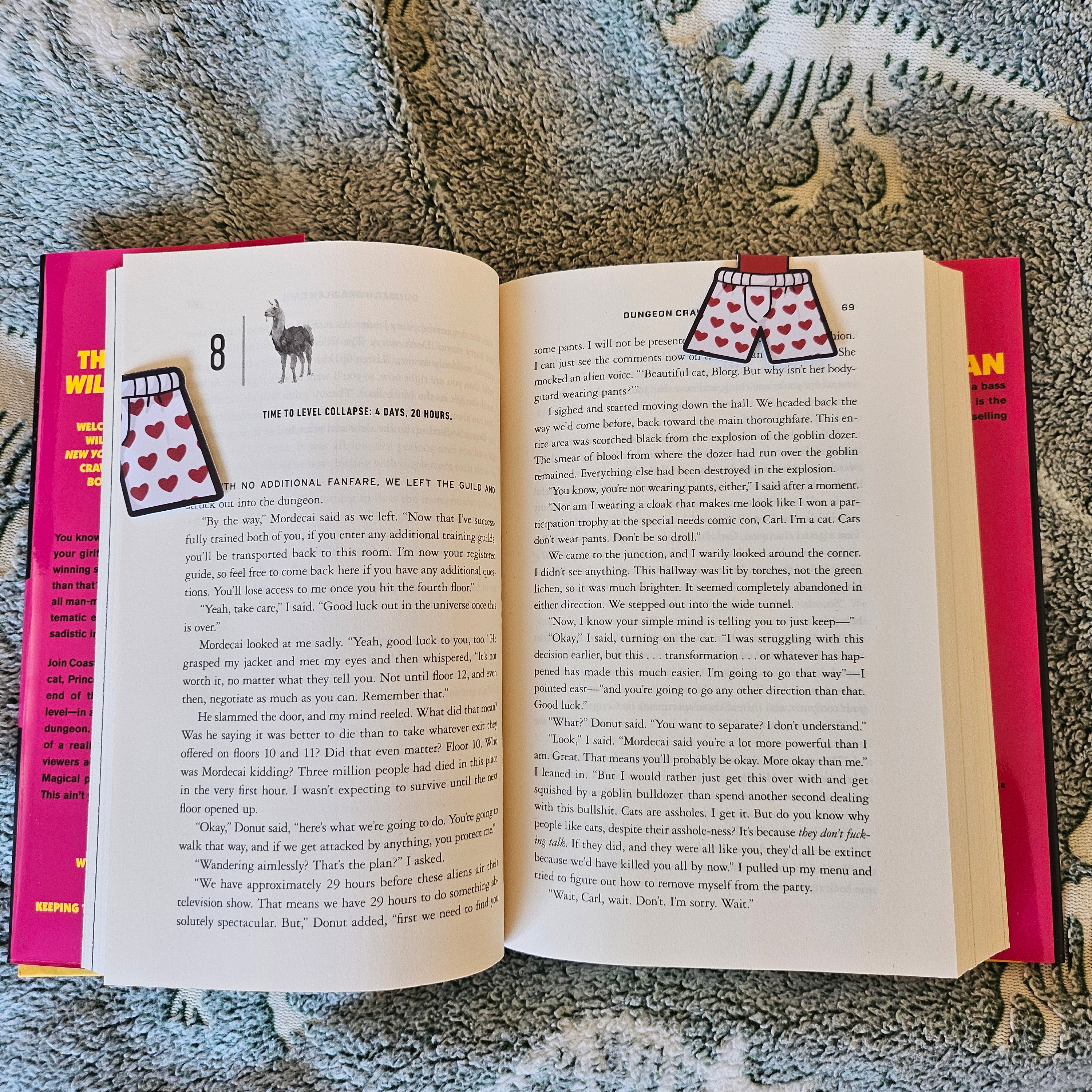 Carl's Heart Boxers - Magnetic Bookmark