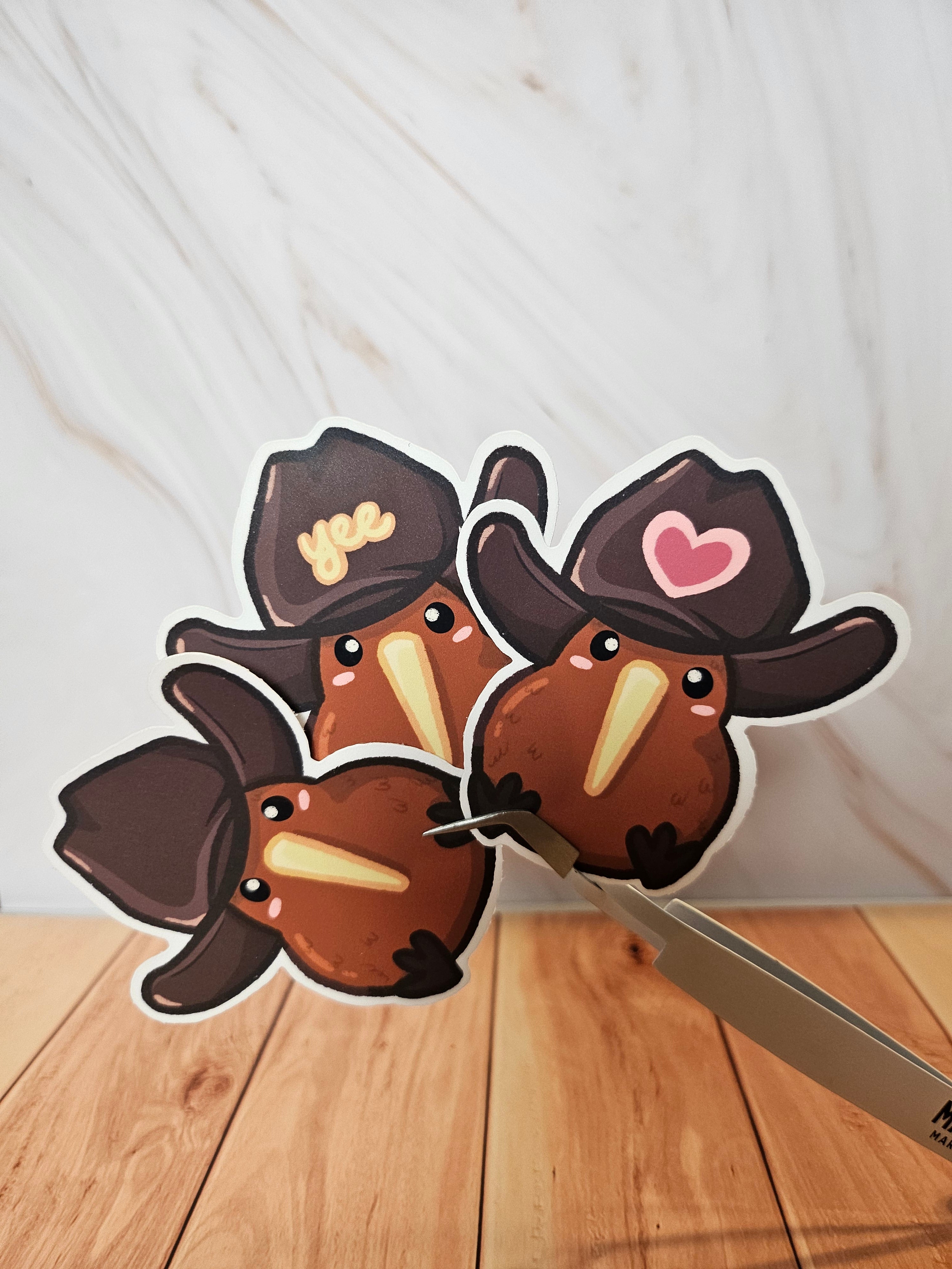 Yeehaw Kiwi - Matte Sticker